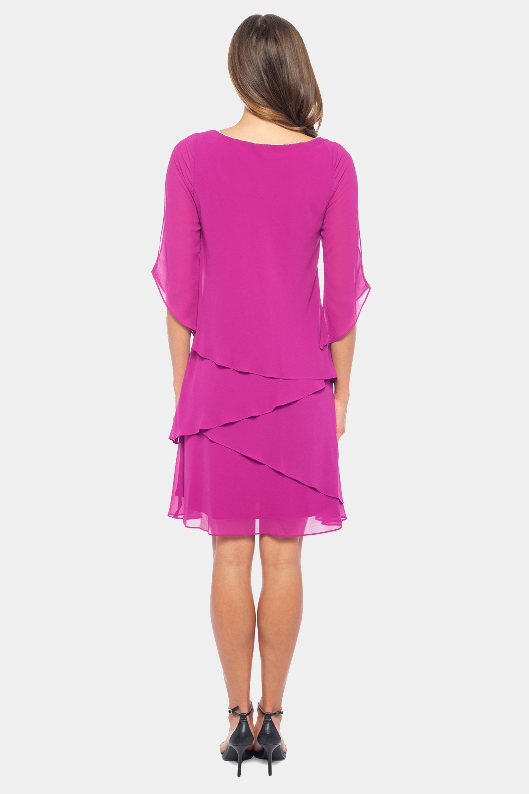 Marina Tiered Short Dress sold by Lord & Taylor product image thumbnail 3