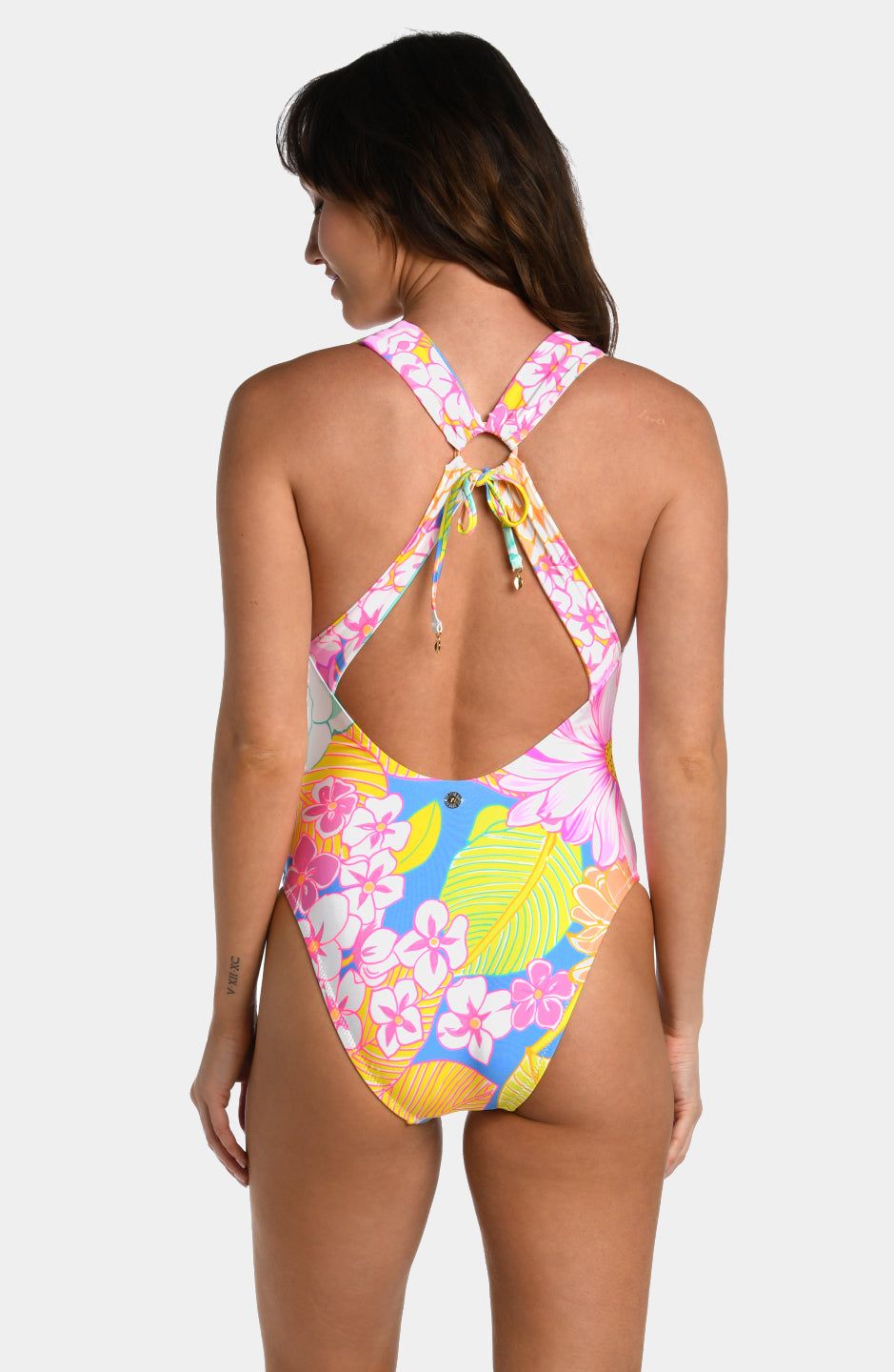 Botanical Ring Cut Out One Piece Swimsuit sold by Lord & Taylor product image thumbnail 2