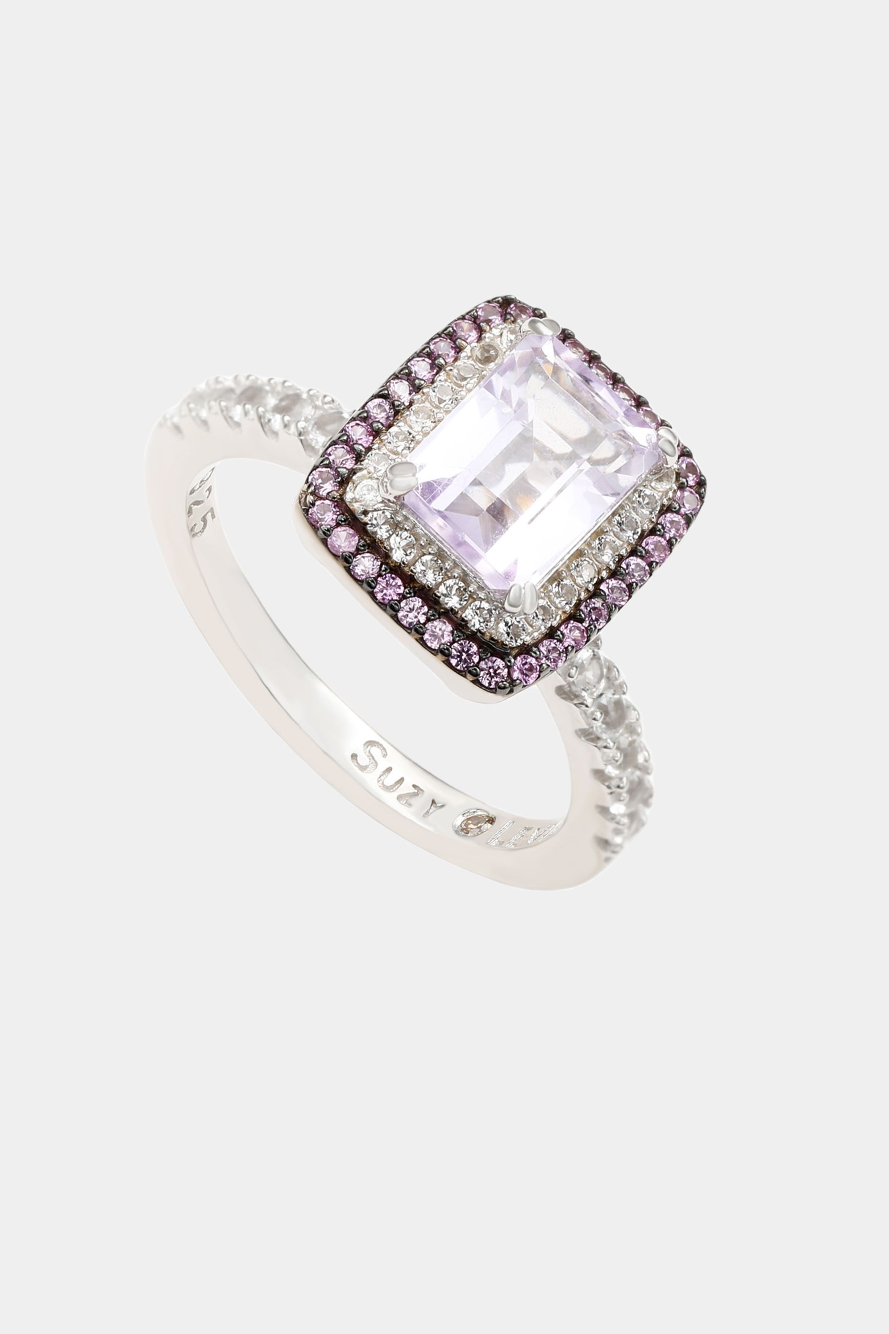 Sterling Silver Purple Amethyst Emerald Cut Ring sold by Lord & Taylor