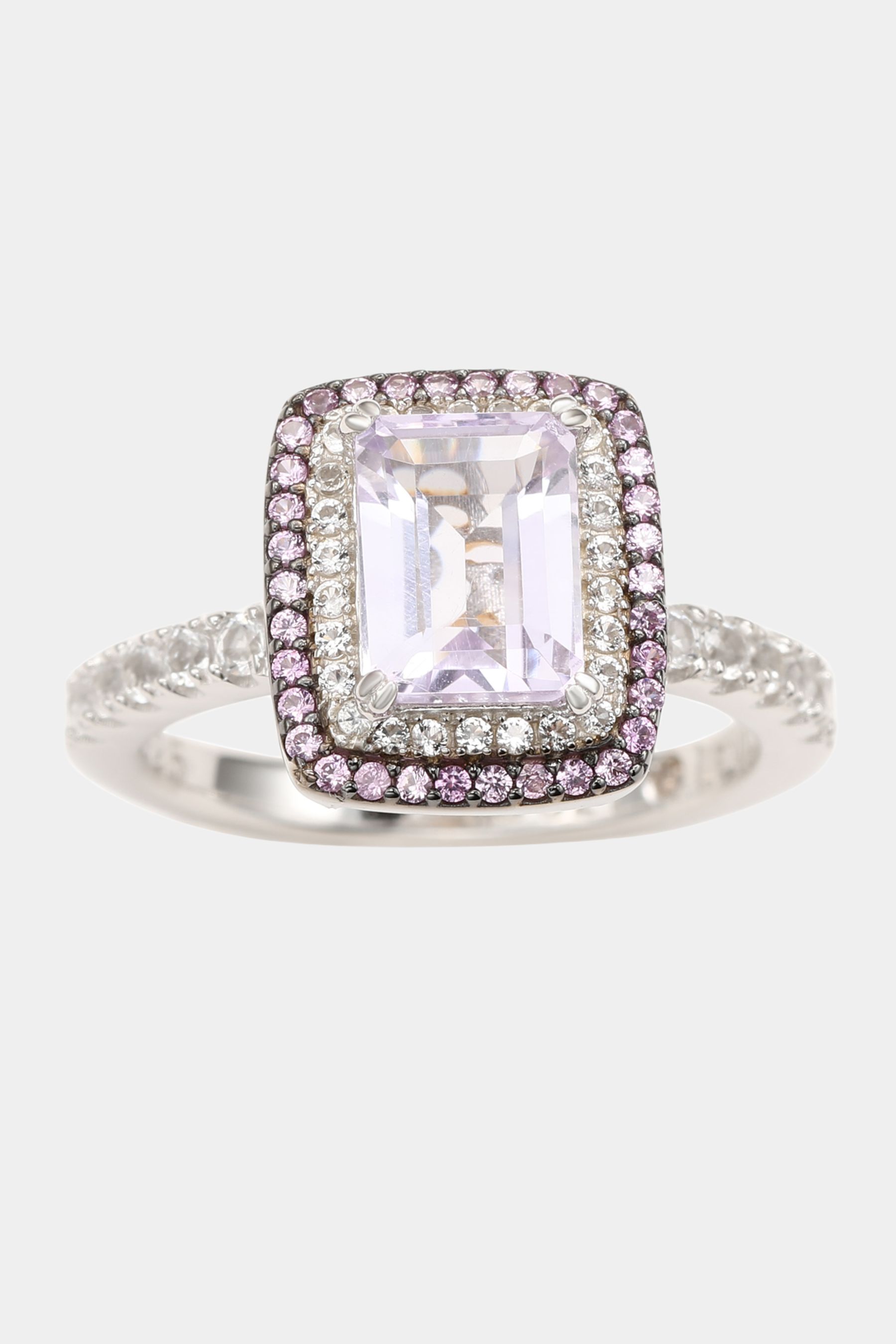 Sterling Silver Purple Amethyst Emerald Cut Ring sold by Lord & Taylor product image thumbnail 4