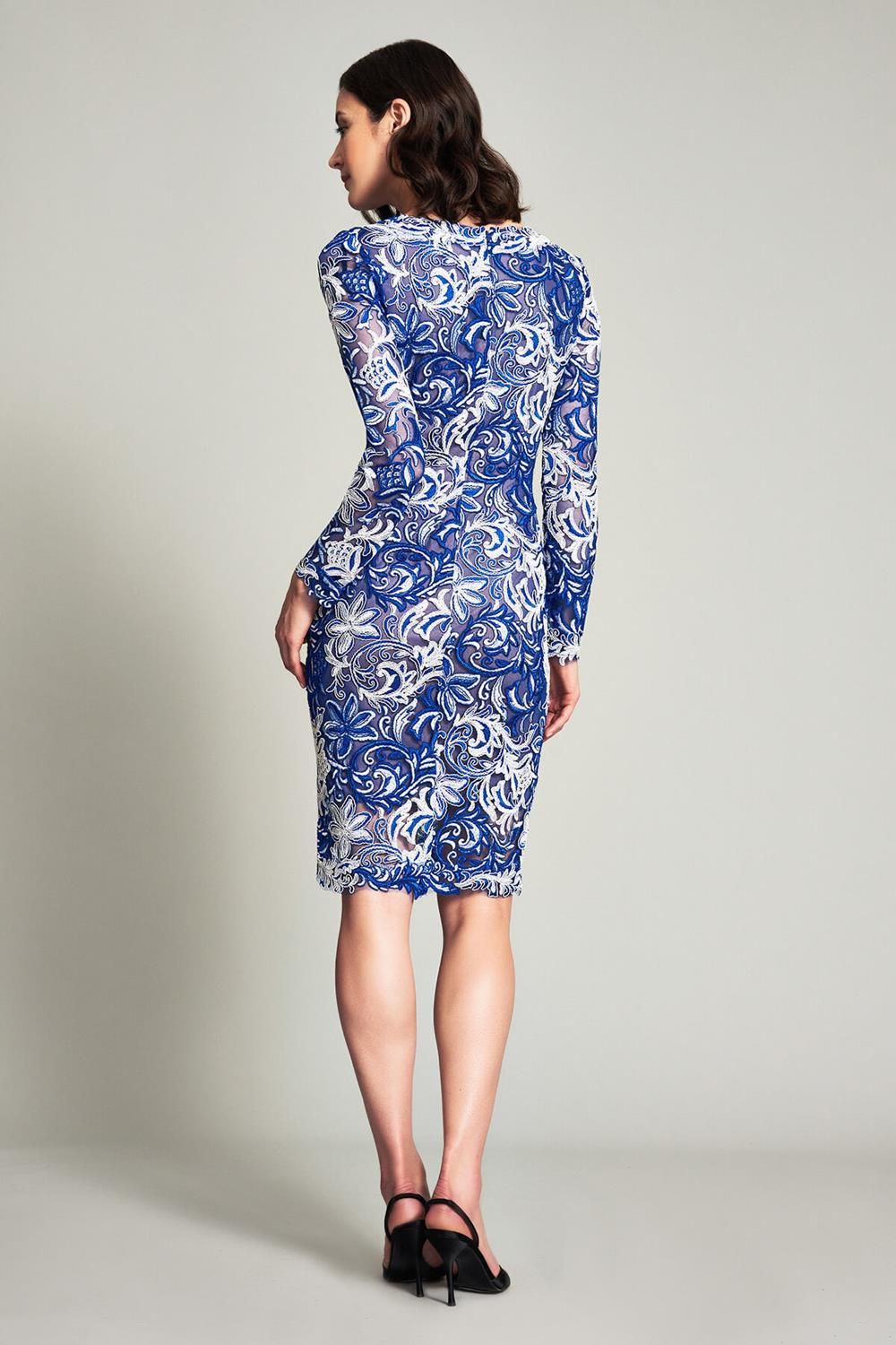 Long Sleeve Corded Lace Dress sold by Lord & Taylor product image thumbnail 3