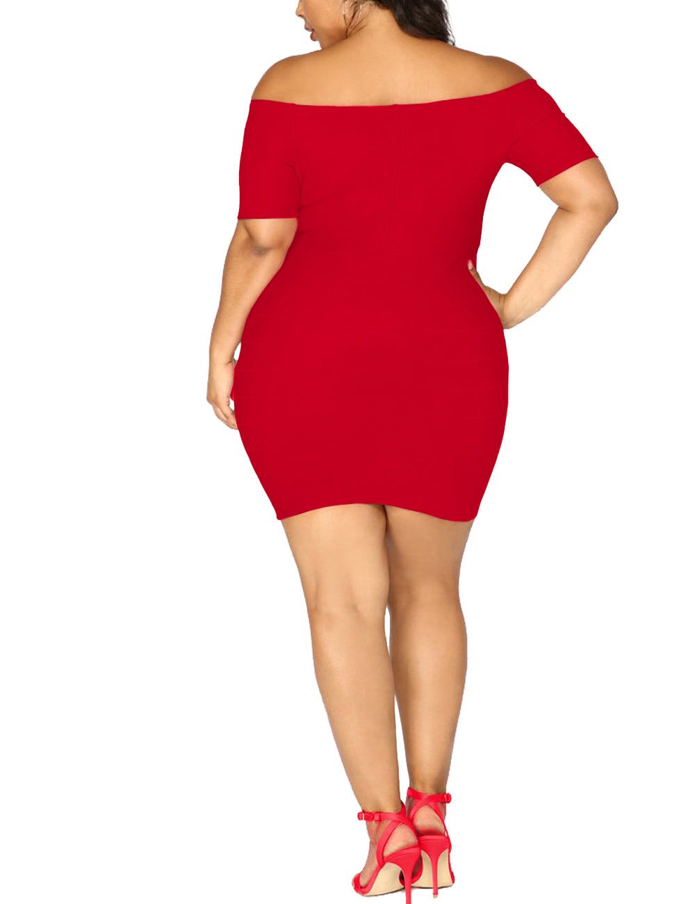 Off-Shoulder Bodycon Stretch Midi Bandage Dress sold by Lord & Taylor product image thumbnail 10