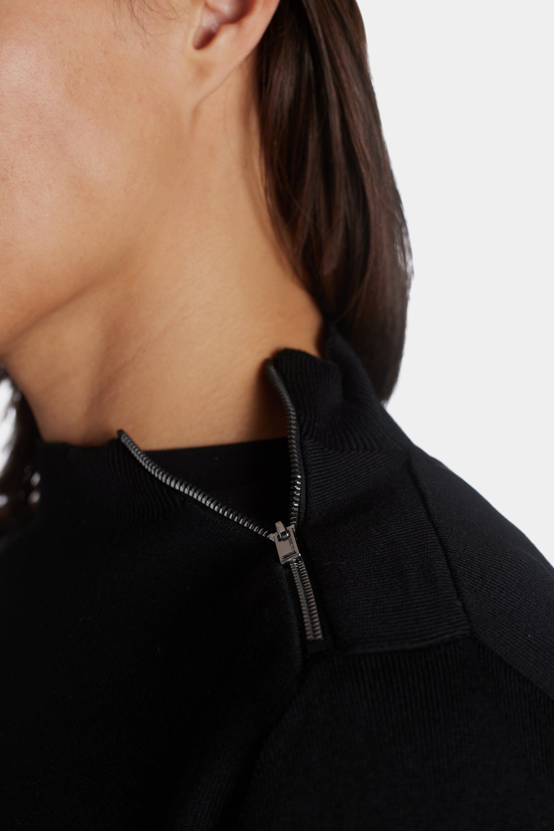 Solid Mock Neck Zip Sweater sold by Lord & Taylor product image thumbnail 12