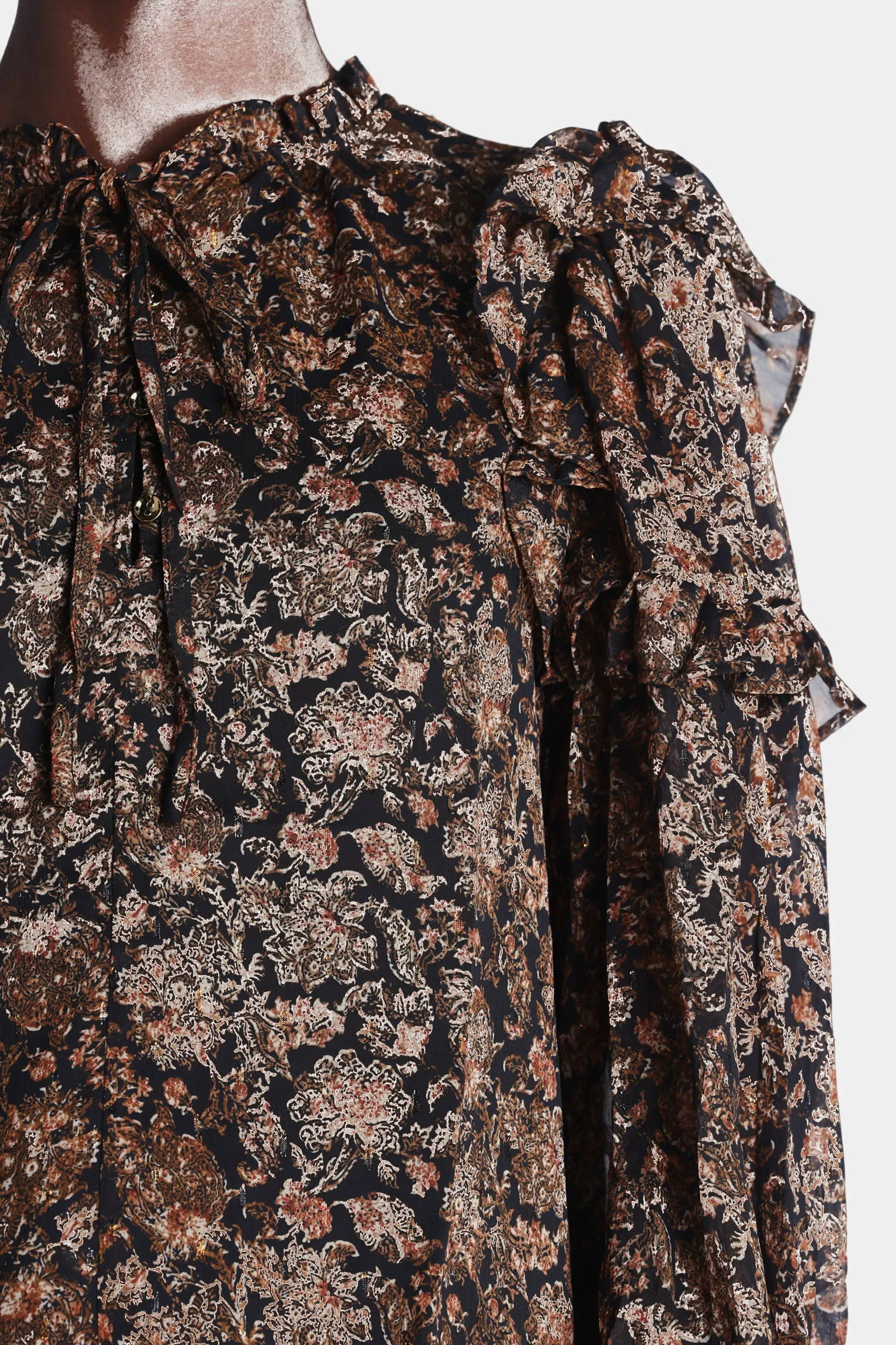 Printed Ruffle Blouse sold by Lord & Taylor product image thumbnail 2