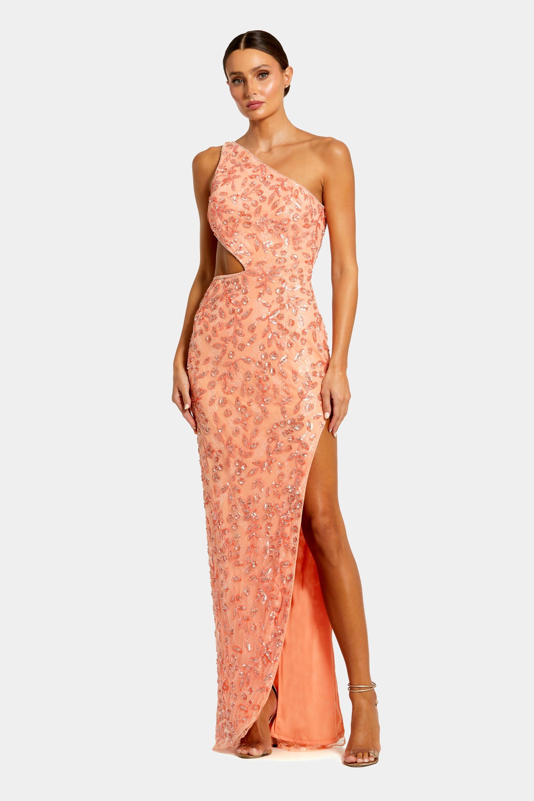 One Shoulder Embellished Slit Gown sold by Lord & Taylor product image thumbnail 2