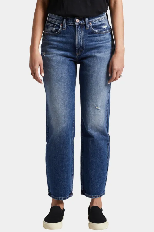 Frisco High Rise Straight Leg Jeans sold by Lord & Taylor