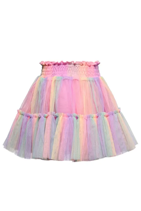 Girls 2-Tiered Rainbow Mesh Tutu Skirt sold by Lord & Taylor