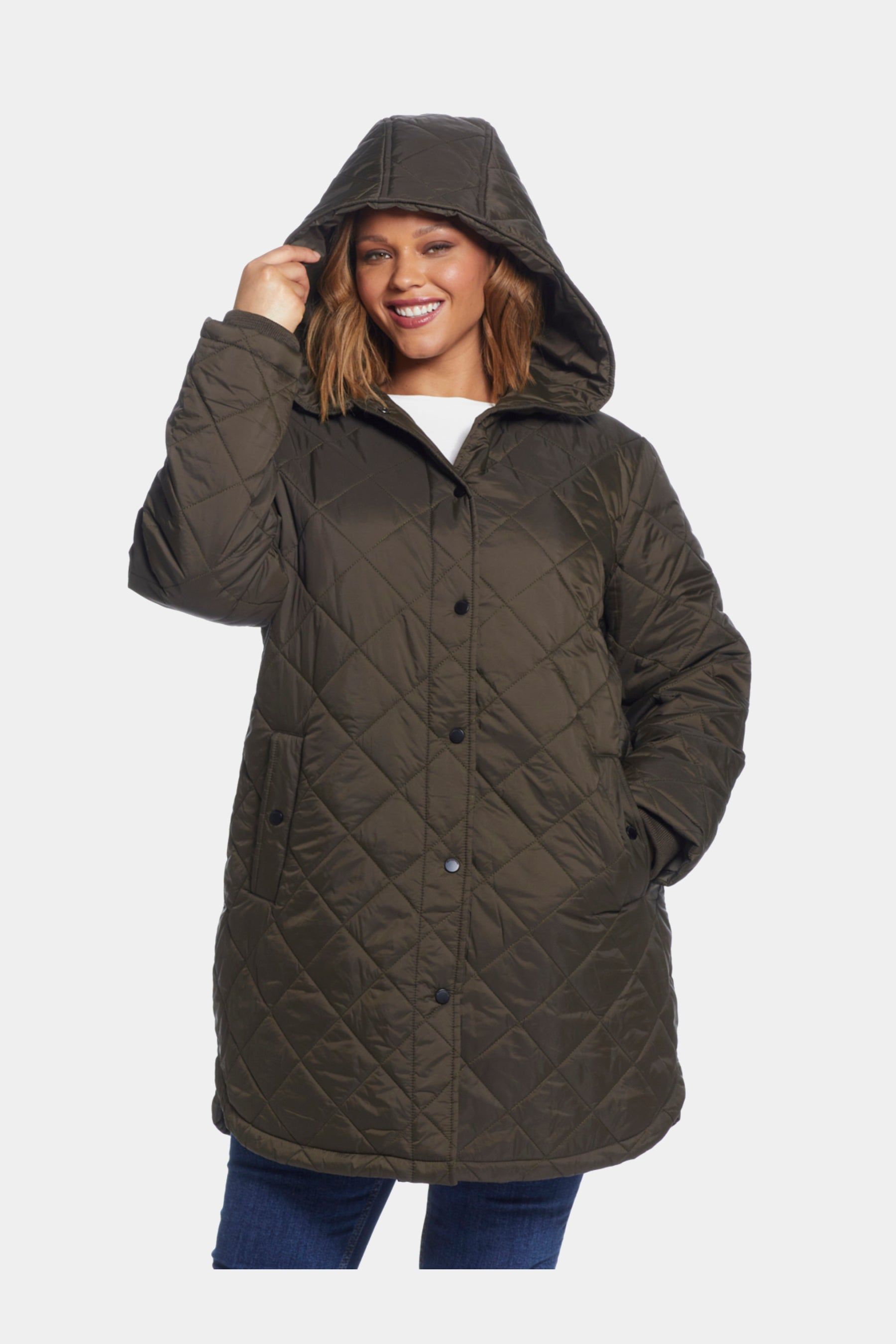 Hooded Quilted Duffle Coat sold by Lord & Taylor product image thumbnail 5