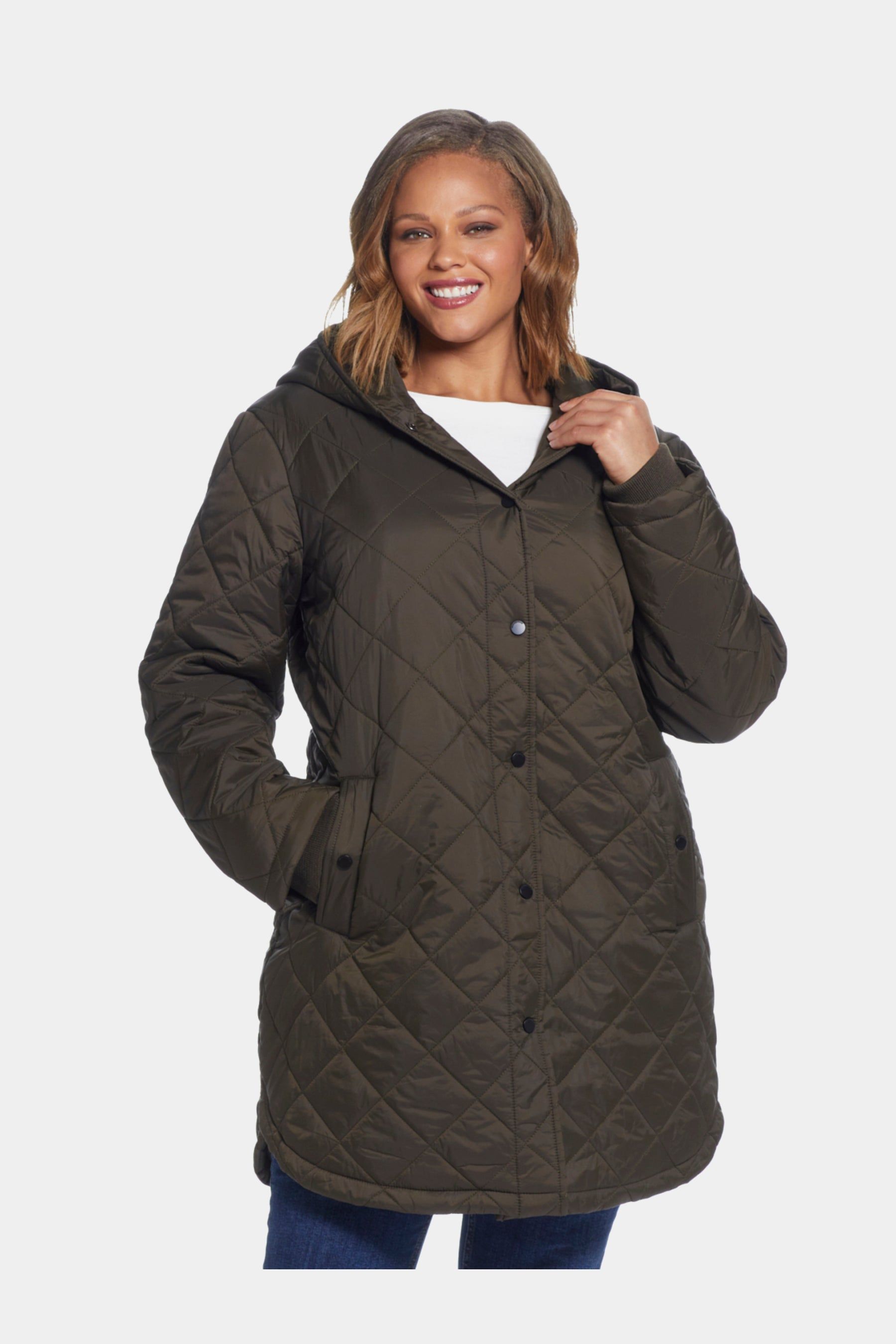 Hooded Quilted Duffle Coat sold by Lord & Taylor product image thumbnail 3