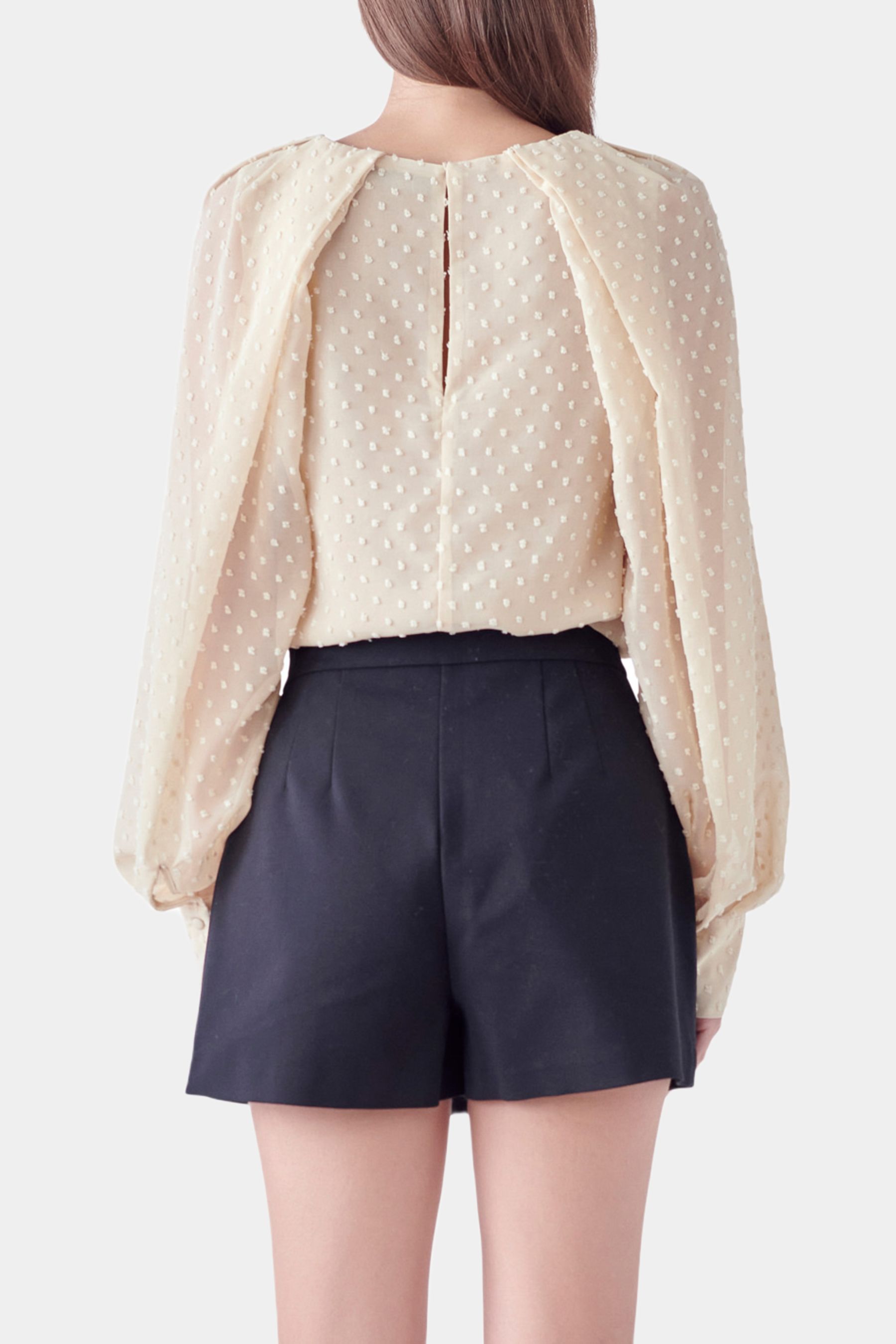 Long Sleeve Swiss Dot Blouse sold by Lord & Taylor product image thumbnail 4