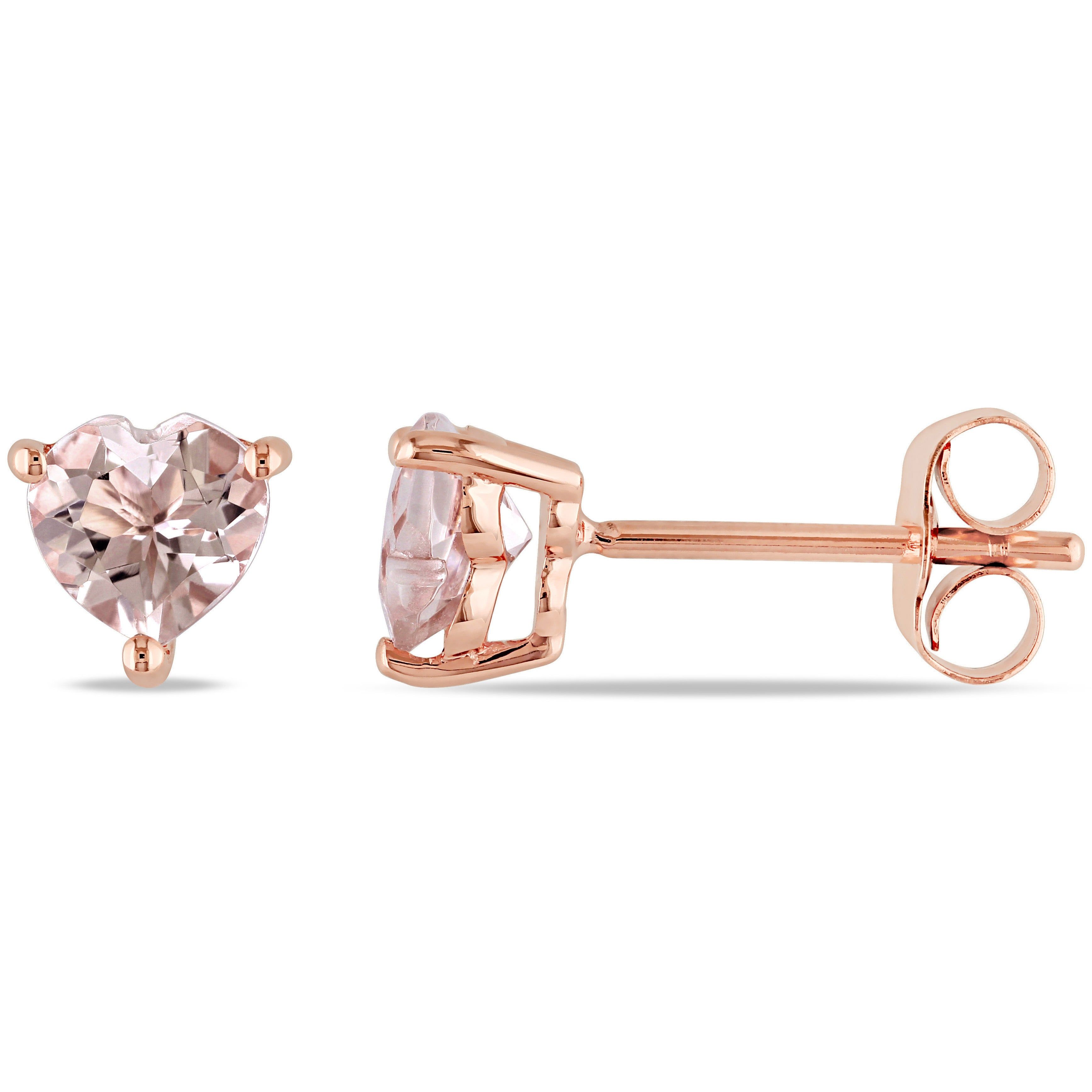 Morganite Heart Stud Earrings sold by Lord & Taylor product image thumbnail 6