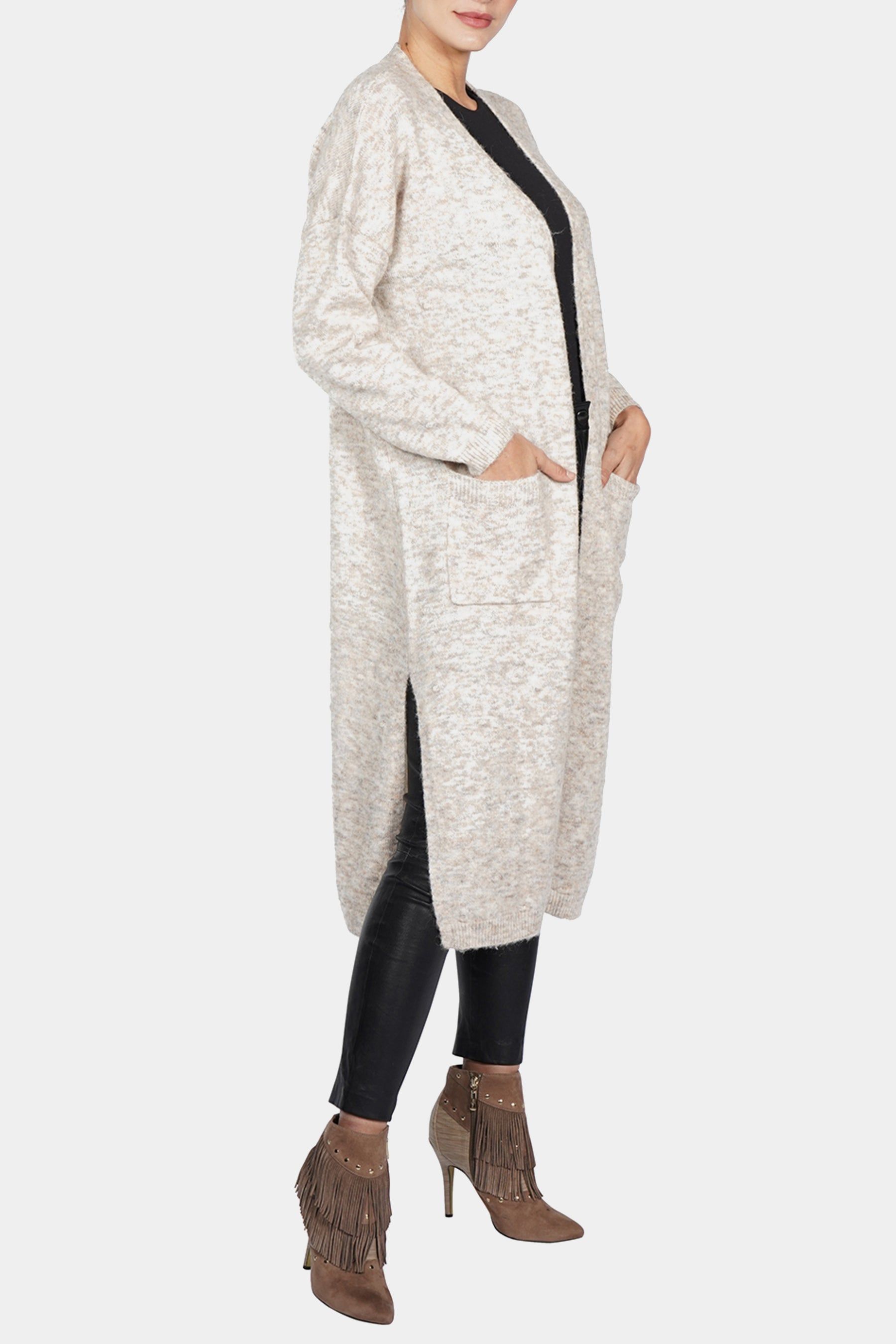 Long Sleeve Longline Pocket Cardigan sold by Lord & Taylor product image thumbnail 2