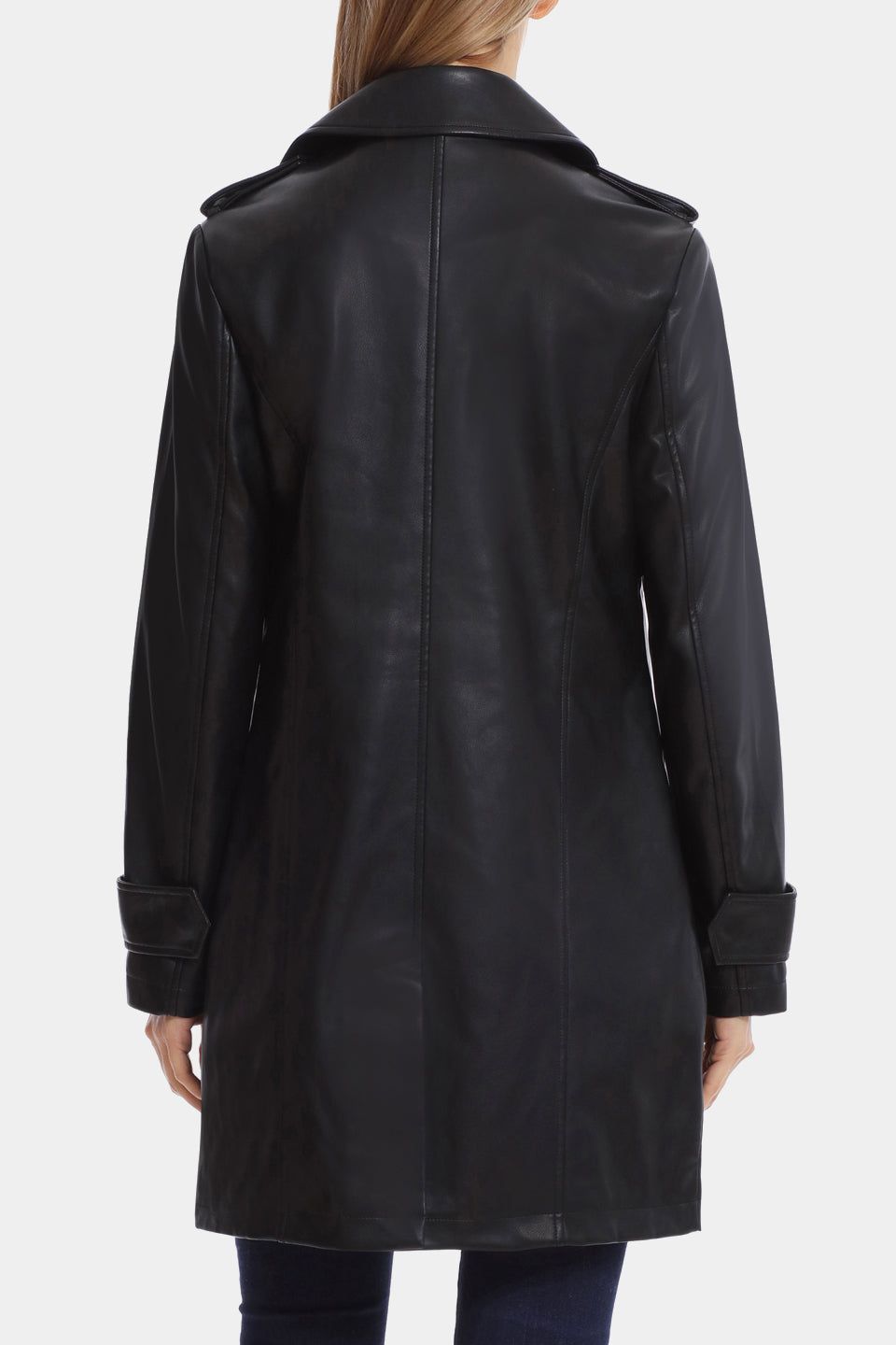 Faux Leather Open Trench sold by Lord & Taylor product image thumbnail 2