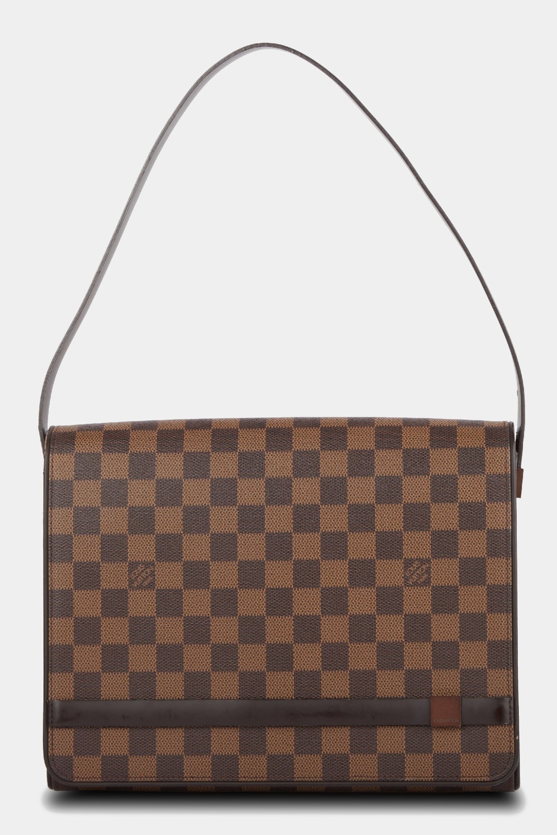 Tribeca Carre Damier Ebene Shoulder Bag sold by Lord & Taylor