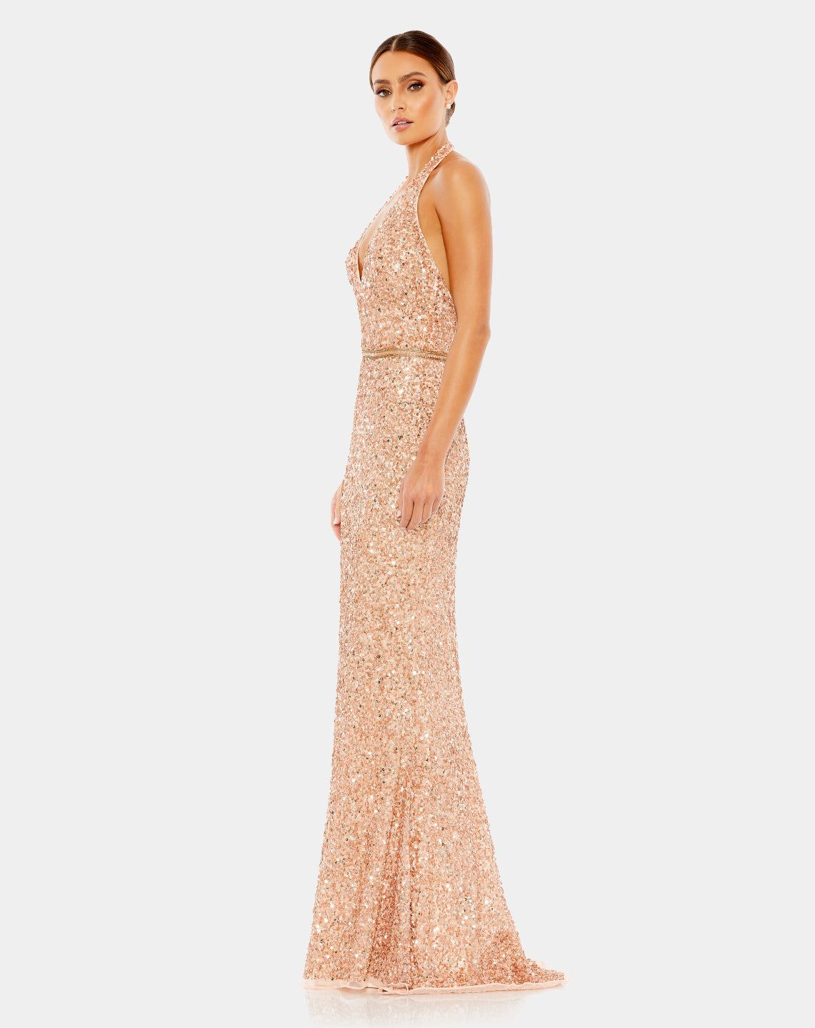 Sleeveless Halter Neck Gown sold by Lord & Taylor product image thumbnail 4