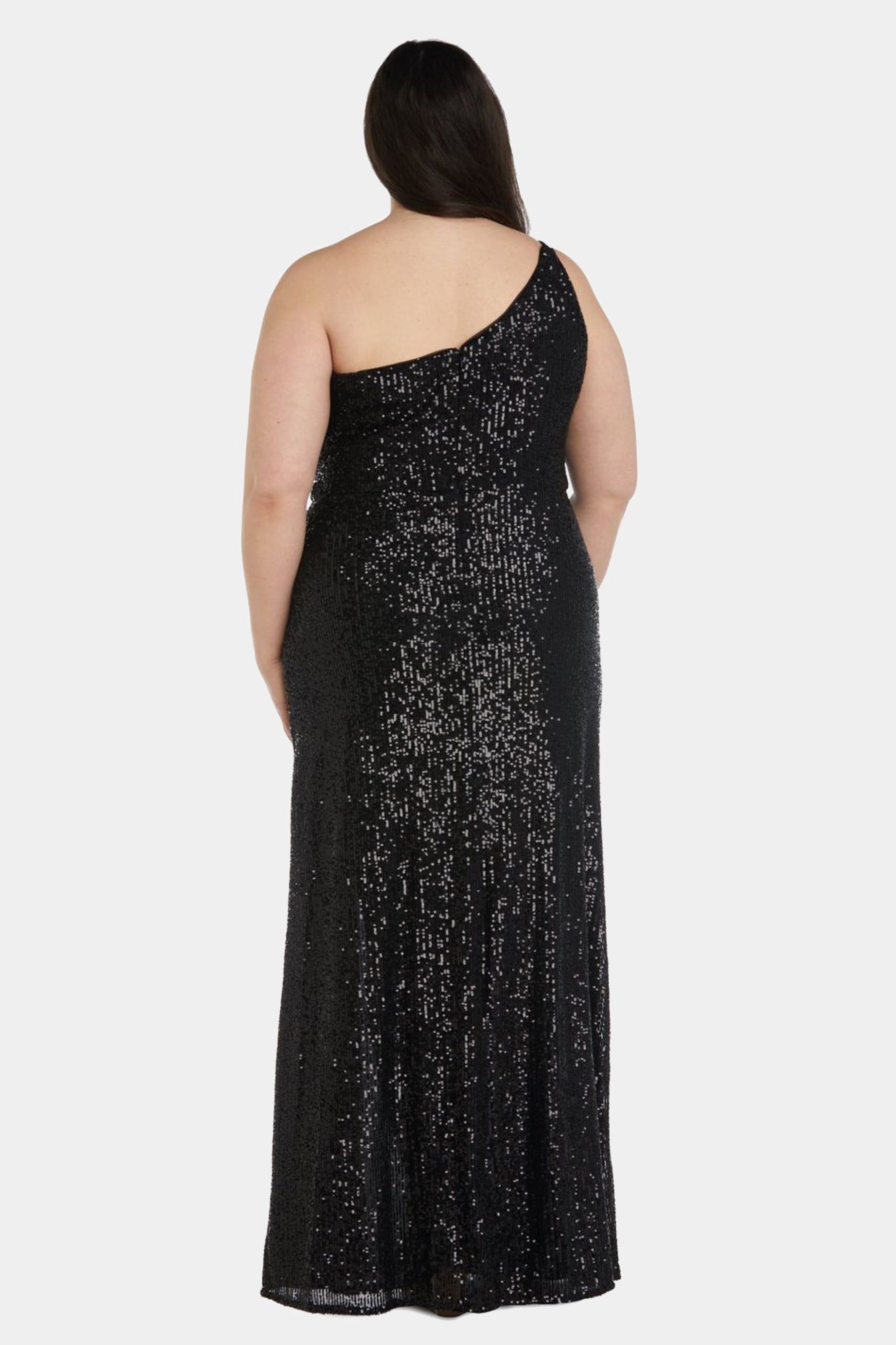 Long One Shoulder Sequin Dress sold by Lord & Taylor product image thumbnail 7