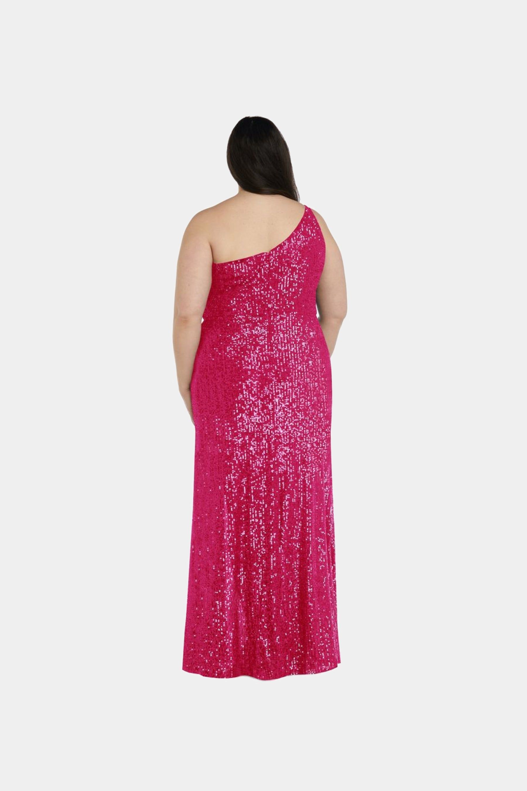 Long One Shoulder Sequin Dress sold by Lord & Taylor product image thumbnail 4