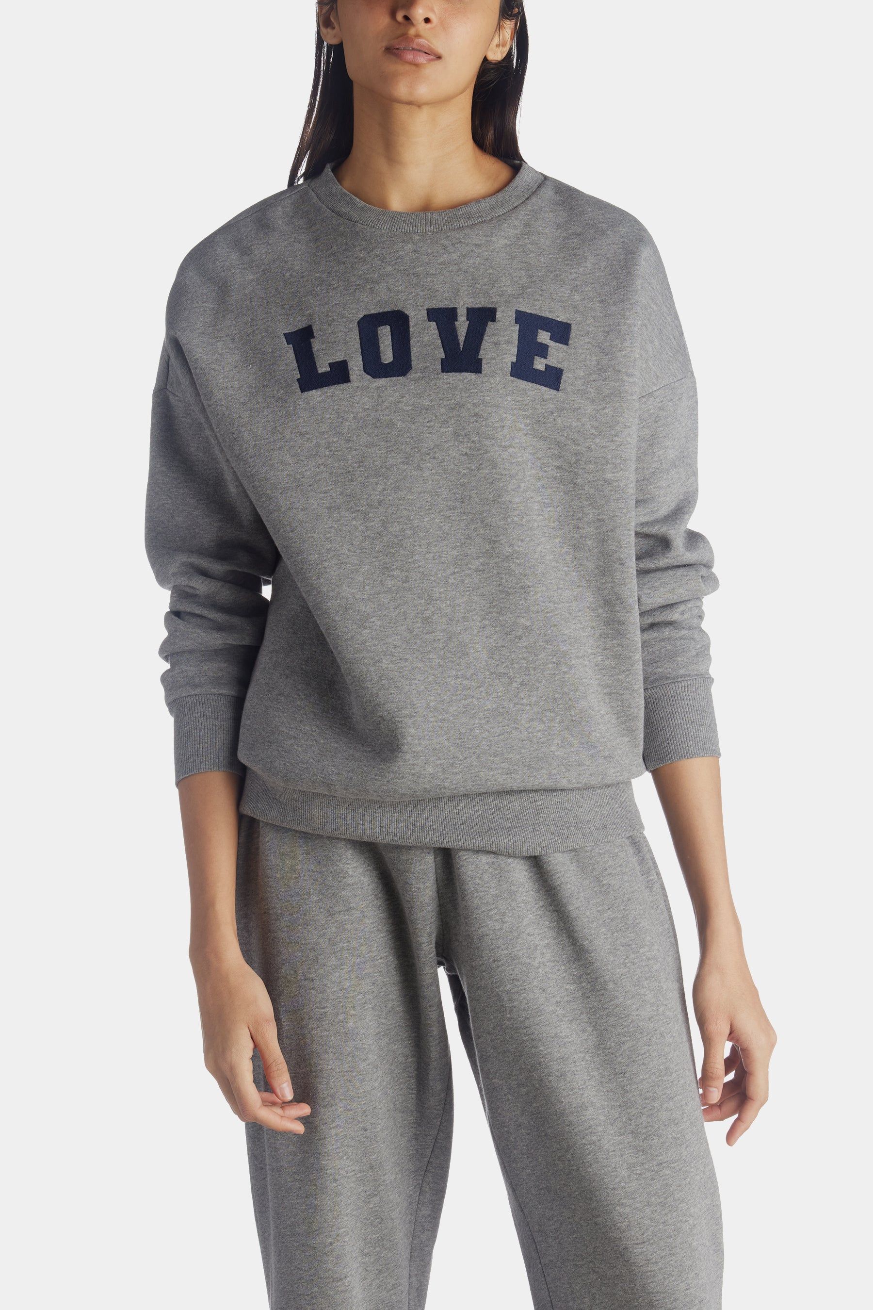 Love Crew Neck Fleece Sweatshirt sold by Lord & Taylor product image thumbnail 2