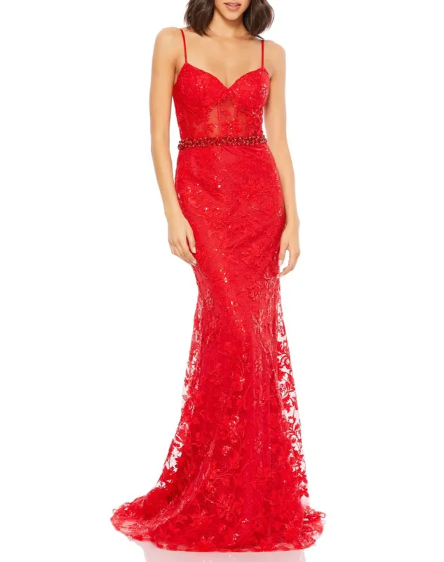Sleeveless Trumpet Gown sold by Lord & Taylor