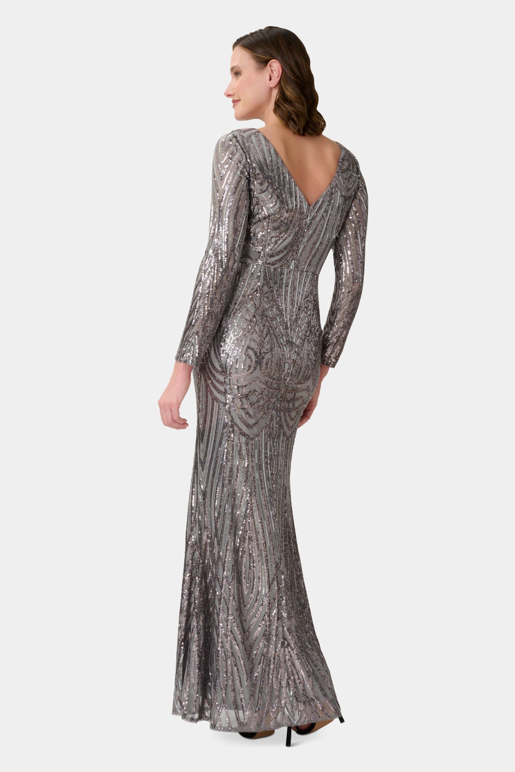Sequin Mermaid Gown sold by Lord & Taylor product image thumbnail 2