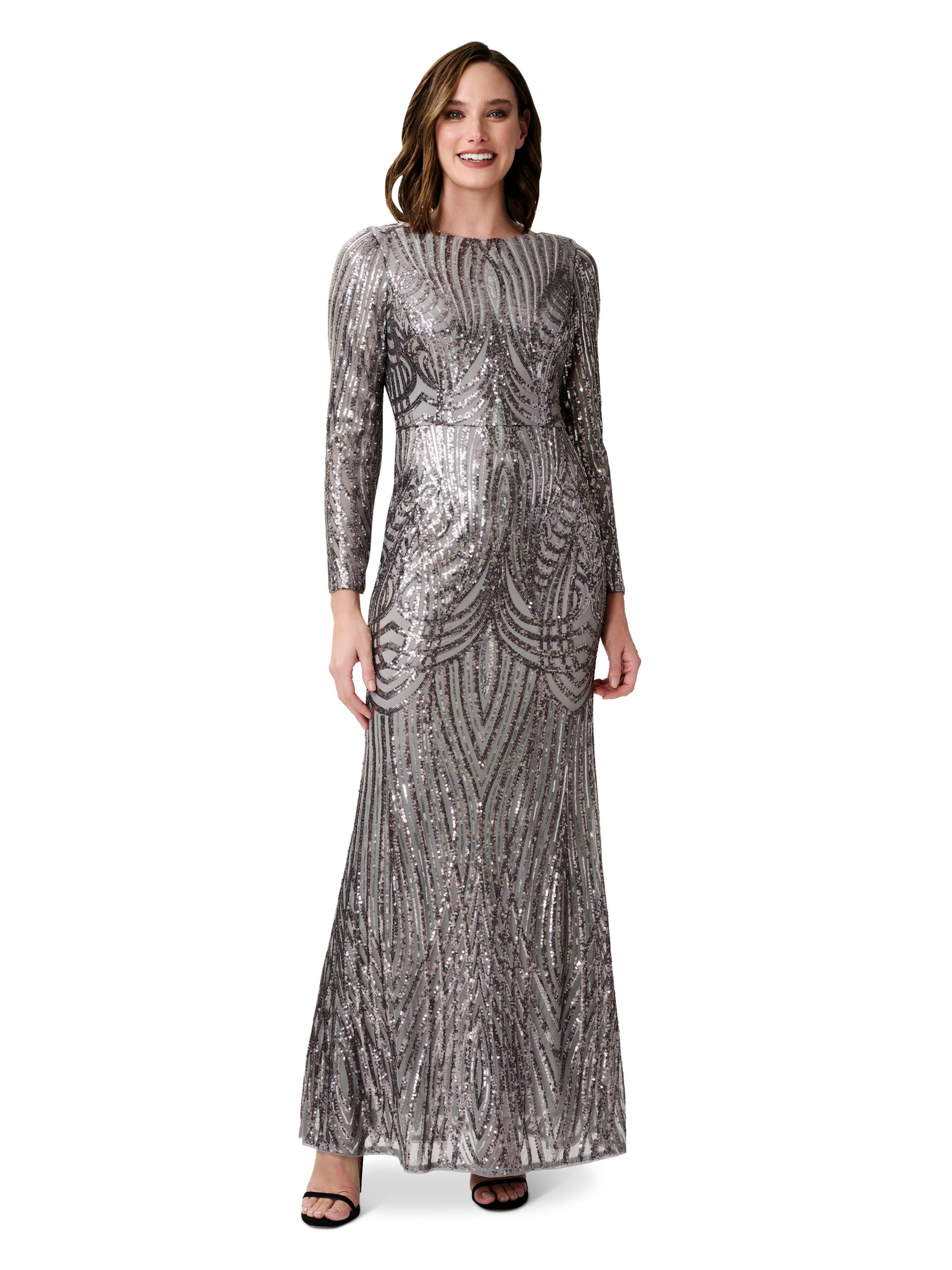 Sequin Mermaid Gown sold by Lord & Taylor product image thumbnail 5