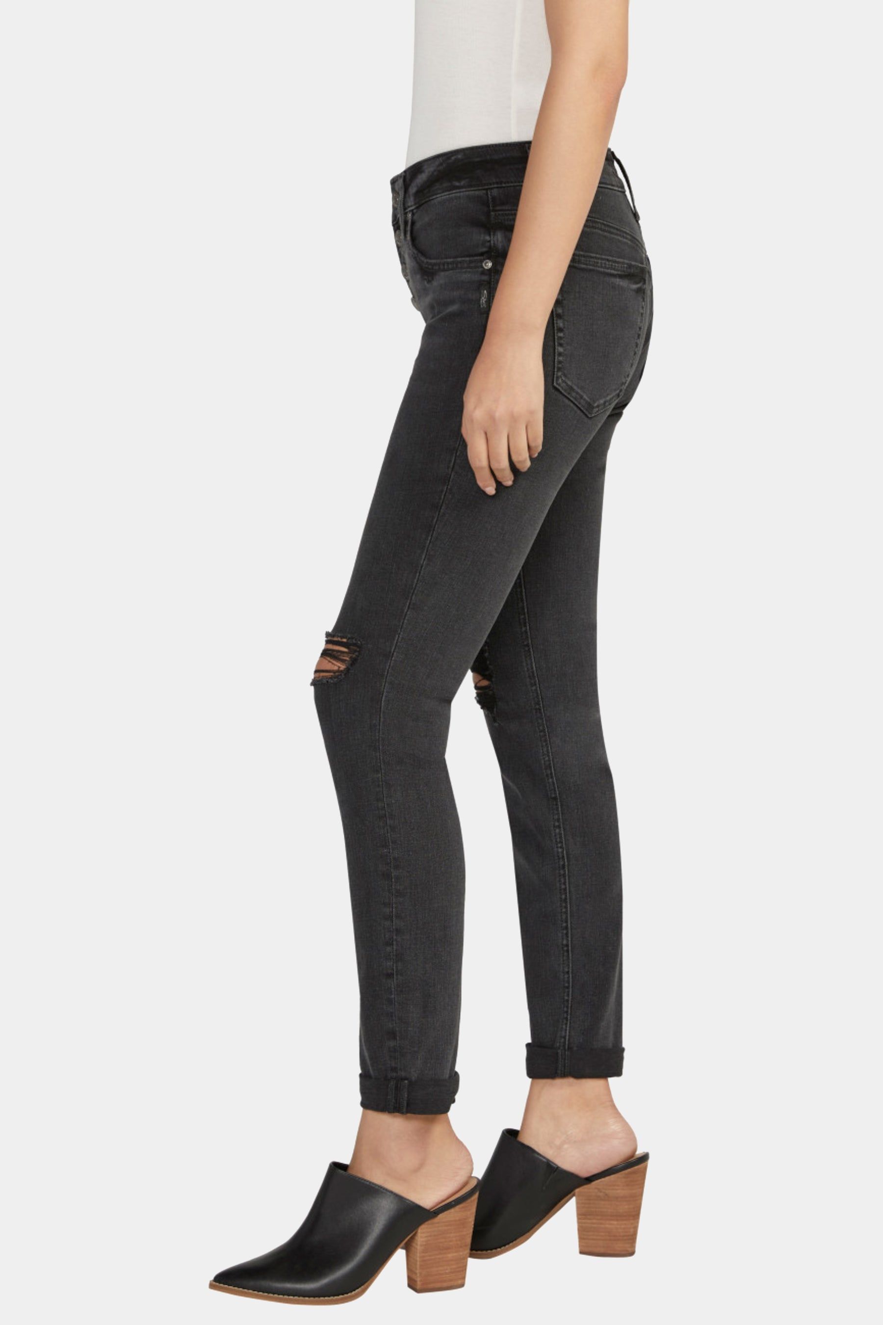 Boyfriend Mid Rise Slim Leg Jeans sold by Lord & Taylor product image thumbnail 4