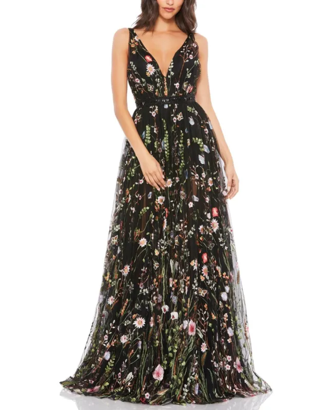 Sweetheart Floral Empire Waist Gown sold by Lord & Taylor
