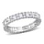Created Moissanite Eternity Ring in Sterling Silver sold by Lord & Taylor product image thumbnail 3