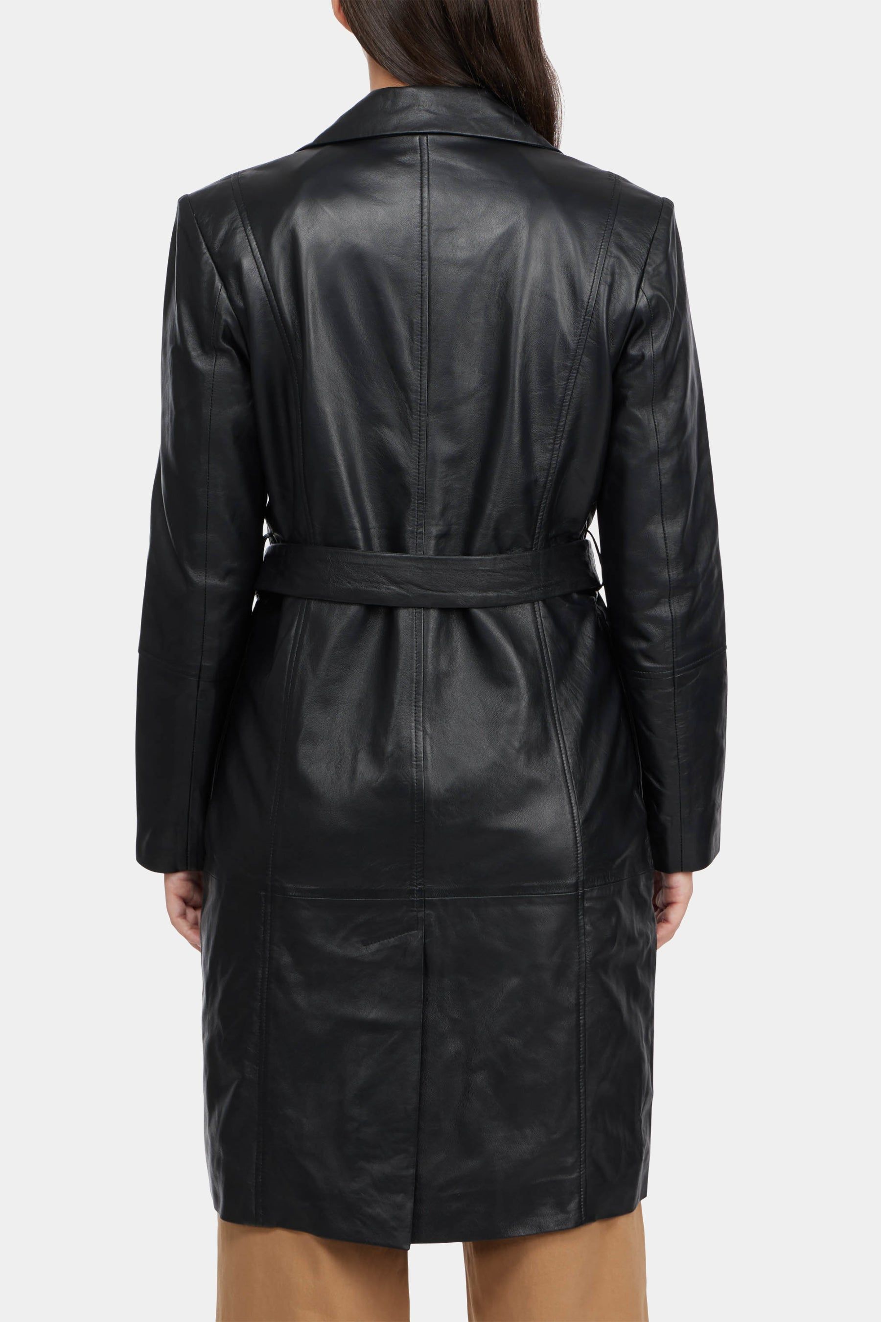 Tinsley Single Breasted Leather Trench Coat sold by Lord & Taylor product image thumbnail 2