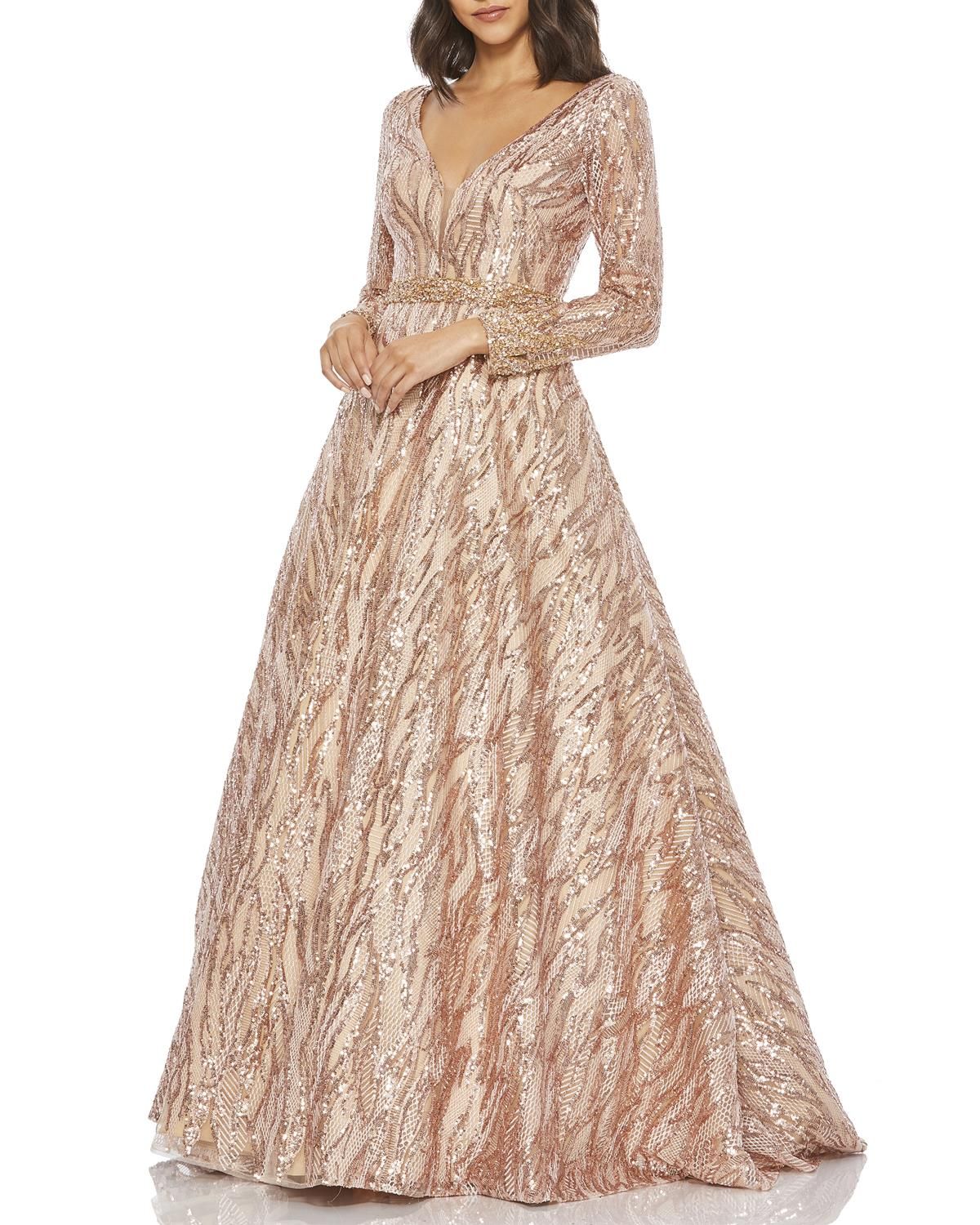 Long Sleeve Ballgown sold by Lord & Taylor product image thumbnail 3