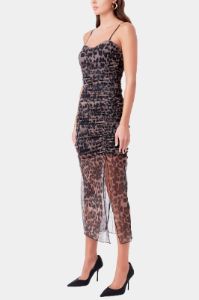 Ruched Mesh Midi Dress sold by Lord & Taylor