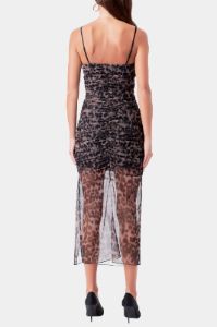 Ruched Mesh Midi Dress sold by Lord & Taylor