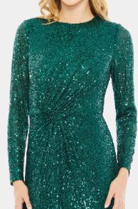 Sequined Long Sleeve Gown sold by Lord & Taylor
