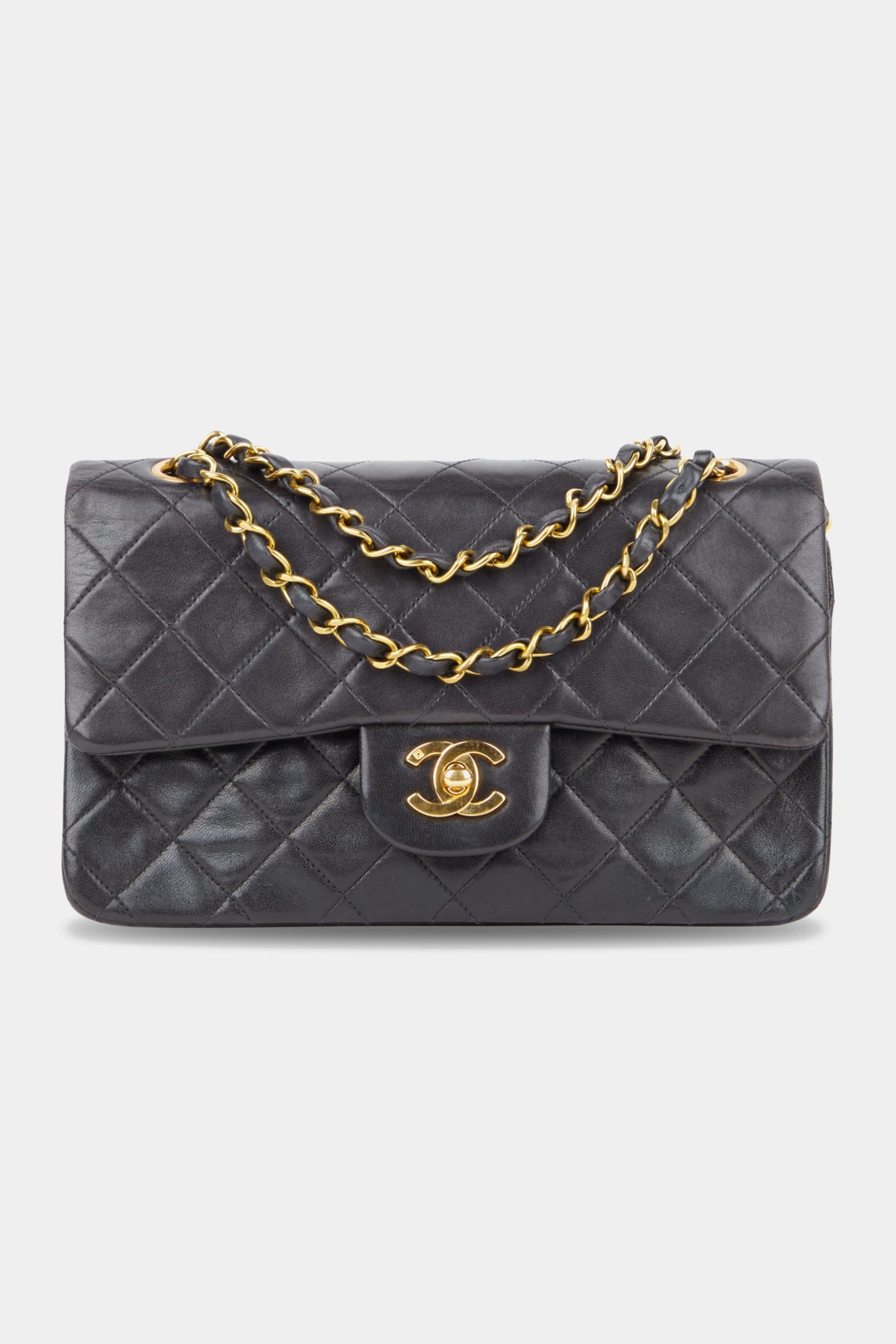 Small Classic Lambskin Double Flap GHW Bag sold by Lord & Taylor