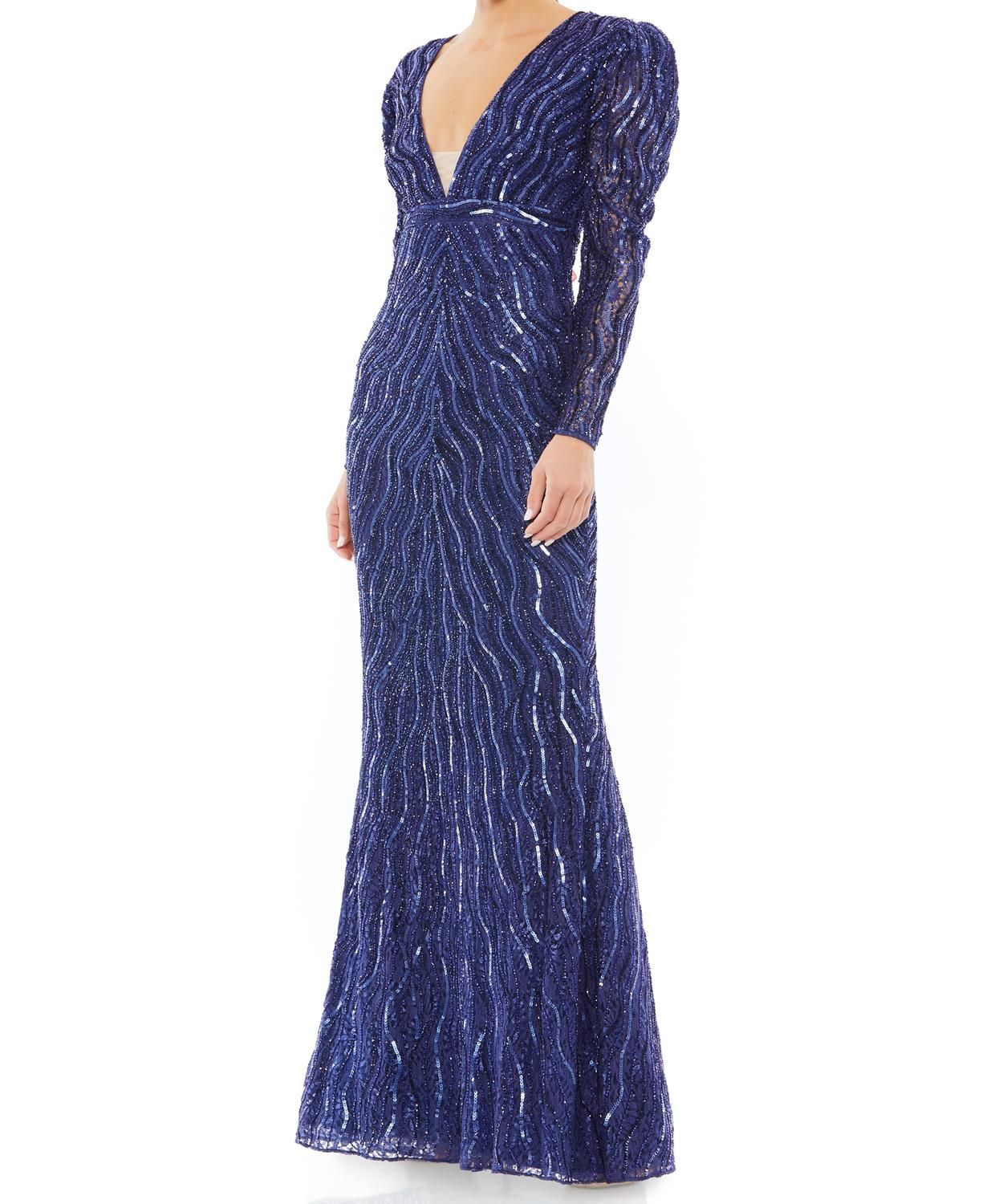 V-Neck Sequin Gown sold by Lord & Taylor product image thumbnail 5
