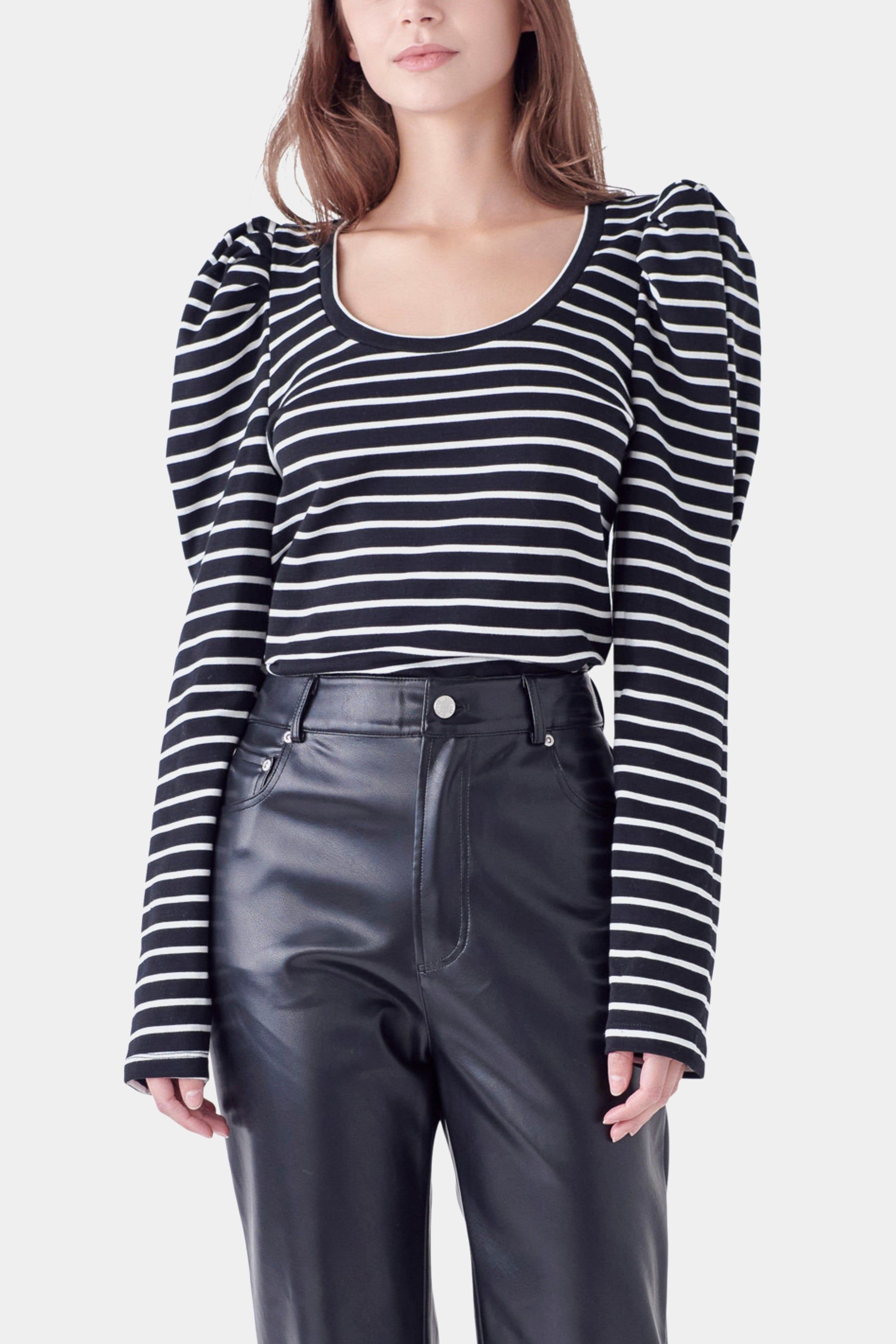 Puff Sleeve Knit Top sold by Lord & Taylor