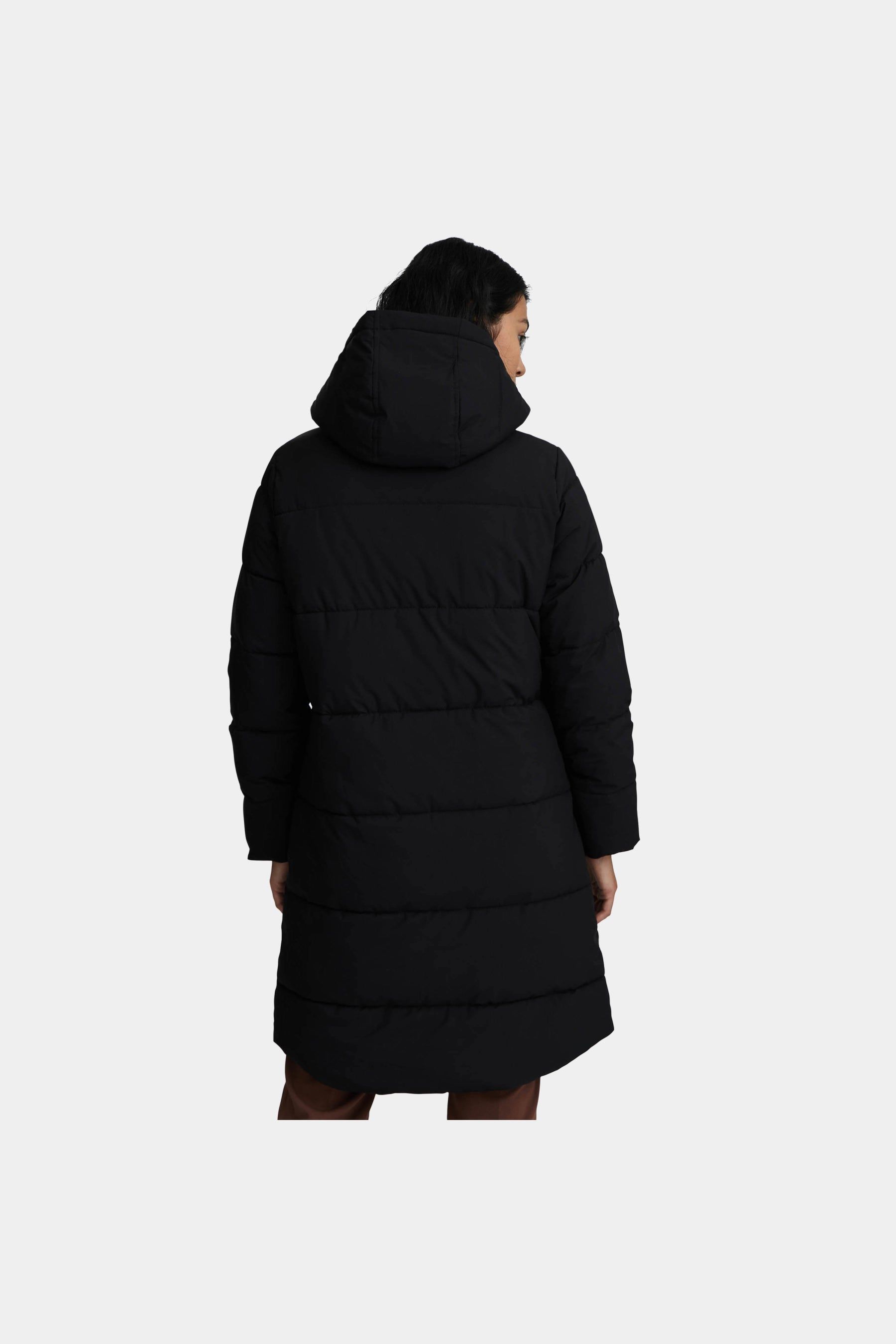 Mixed Quilted Hooded Puffer Coat sold by Lord & Taylor product image thumbnail 3