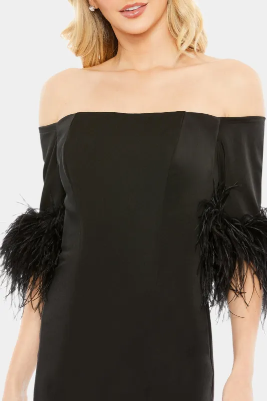 Off The Shoulder Column Gown sold by Lord & Taylor