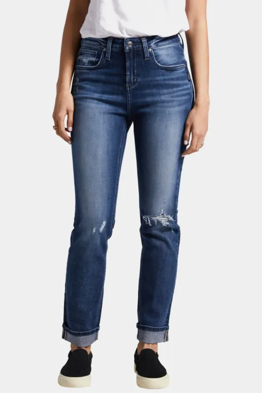Beau High Rise Slim Leg Jeans sold by Lord & Taylor
