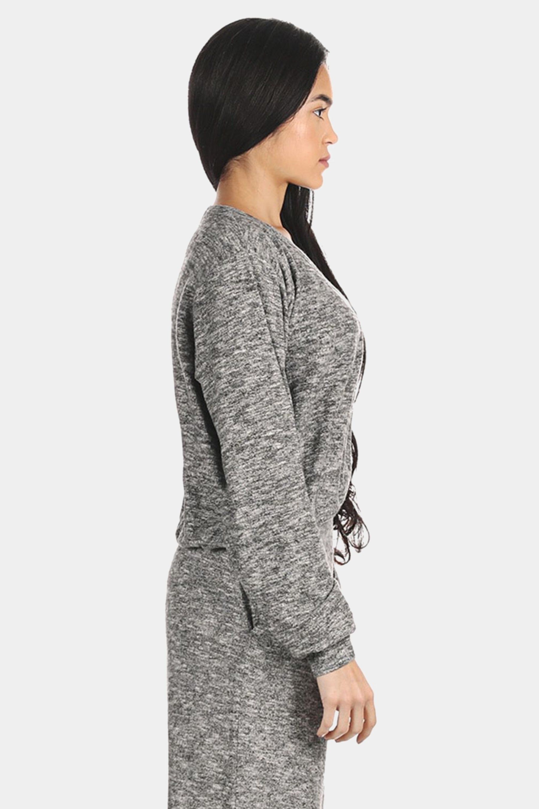 Ultra-Soft Lightweight Hacci Short Wrap Top sold by Lord & Taylor product image thumbnail 4