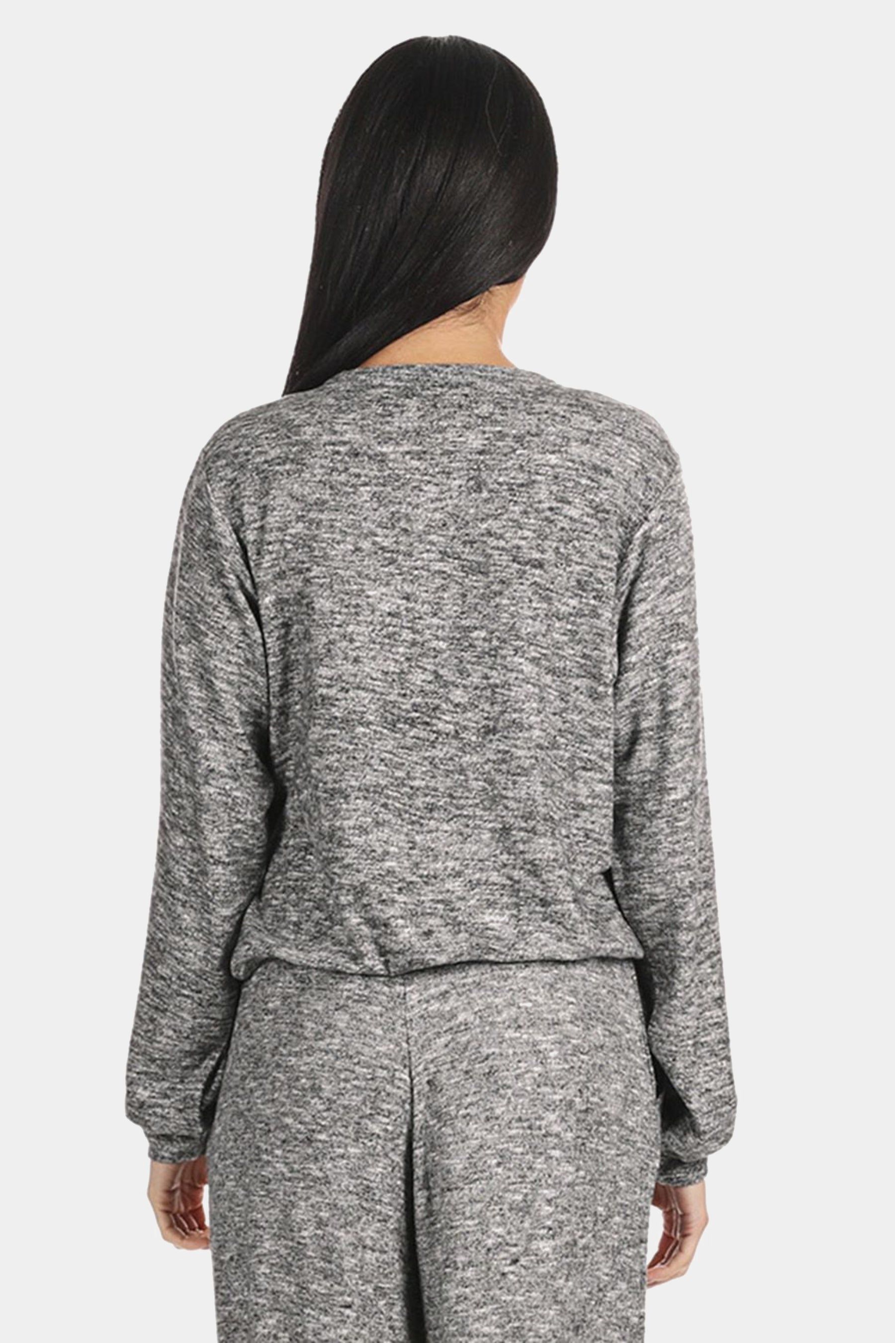 Ultra-Soft Lightweight Hacci Short Wrap Top sold by Lord & Taylor product image thumbnail 3