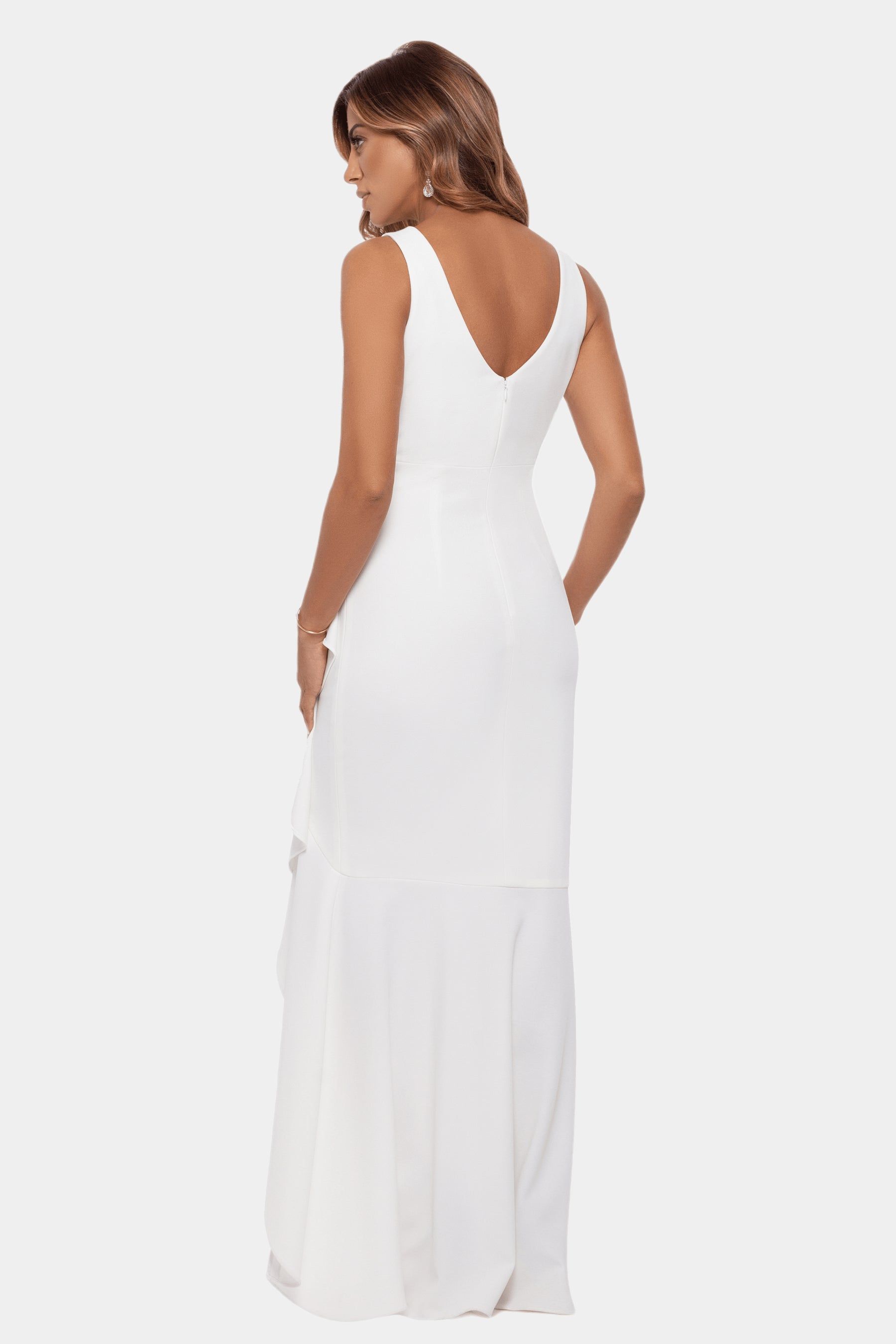 Long V-Neck Spiral High-Low Cascade sold by Lord & Taylor product image thumbnail 10