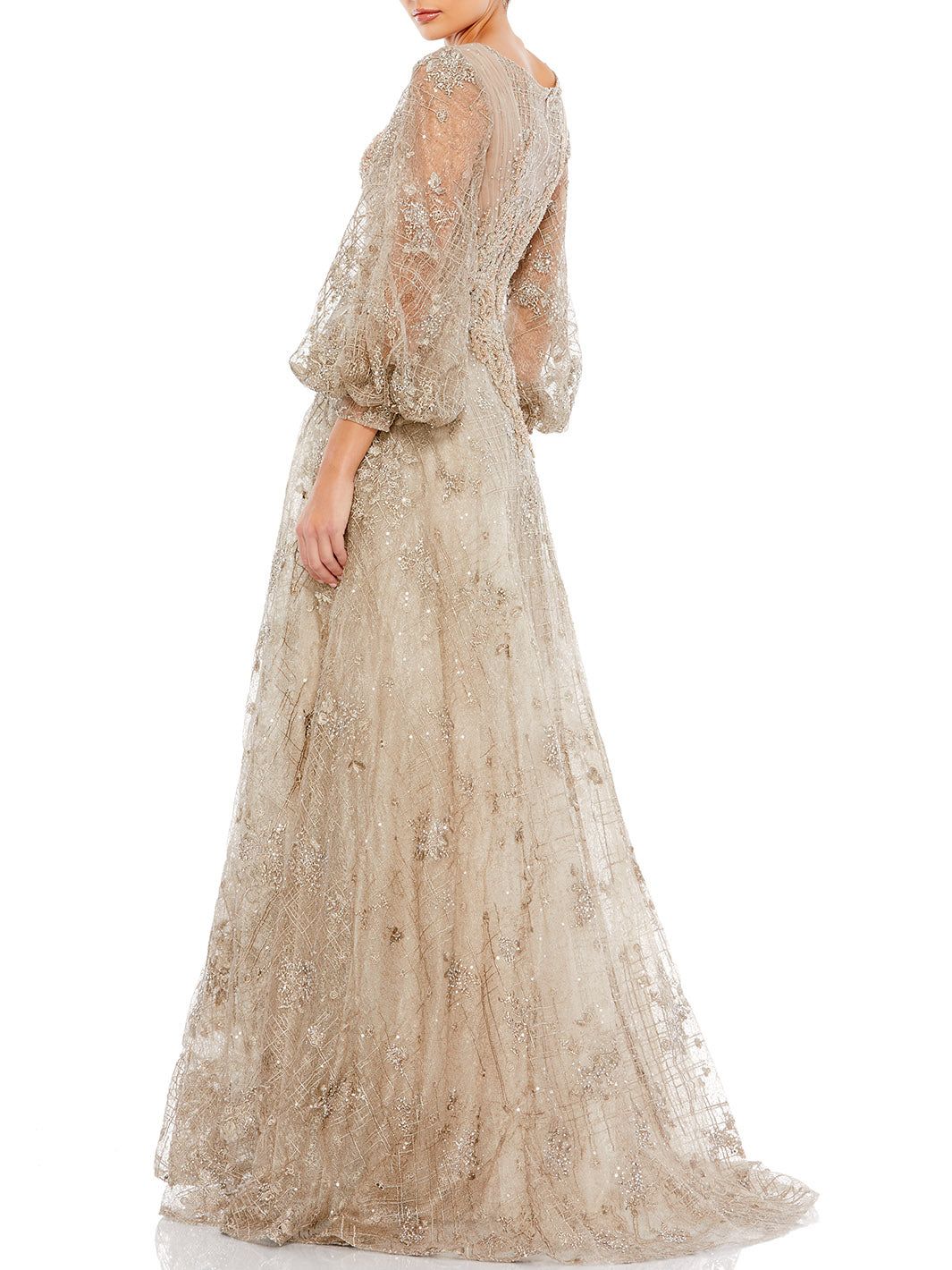 Bishop Sleeve A-Line Gown sold by Lord & Taylor product image thumbnail 2