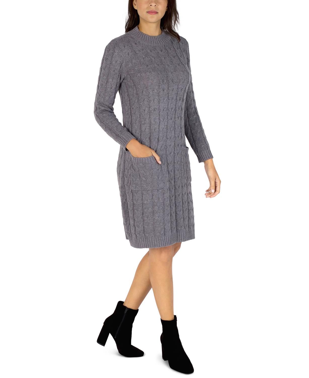 Long Sleeve Double Pocket Sweater Knit Dress sold by Lord & Taylor product image thumbnail 2