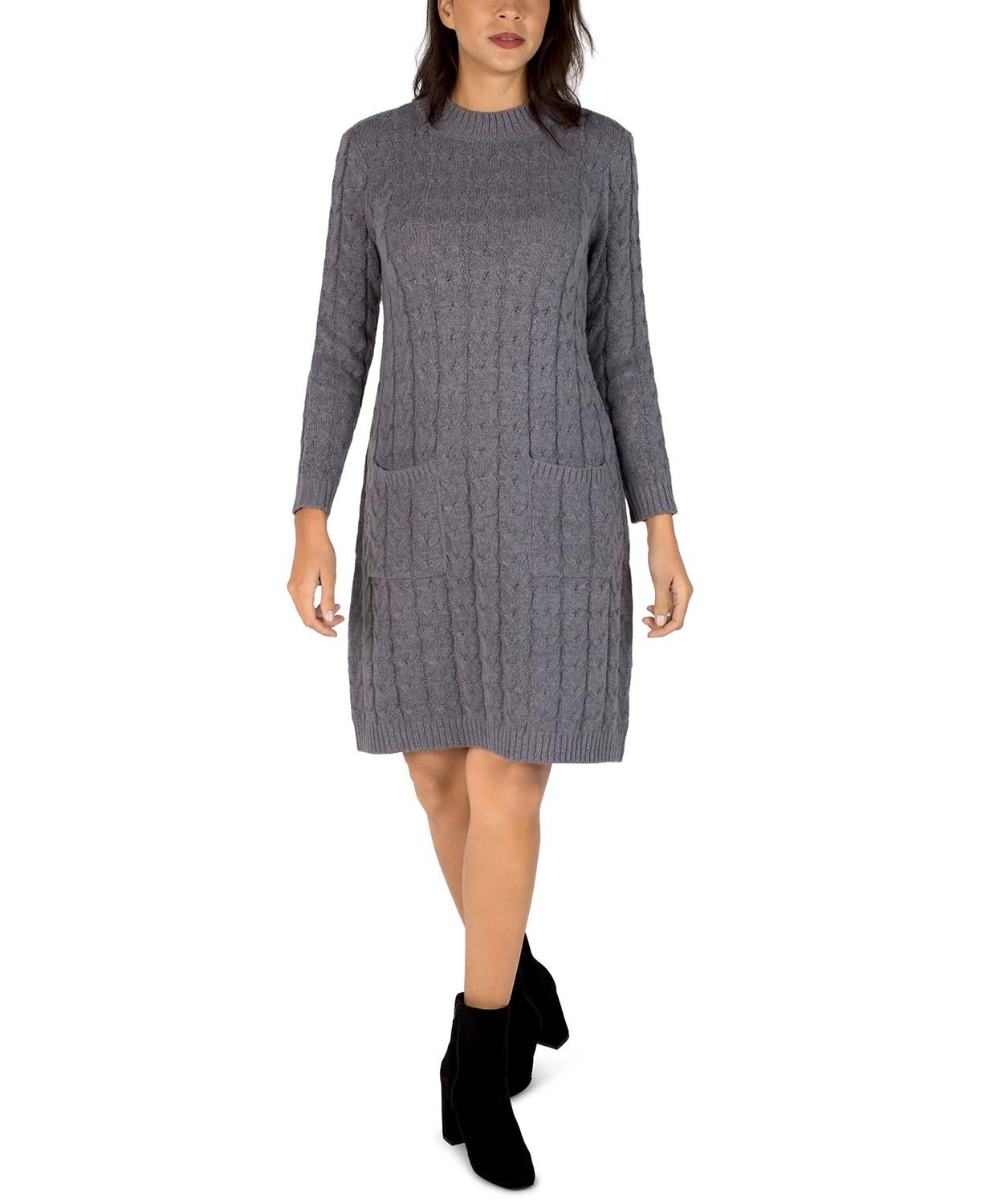 Long Sleeve Double Pocket Sweater Knit Dress sold by Lord & Taylor