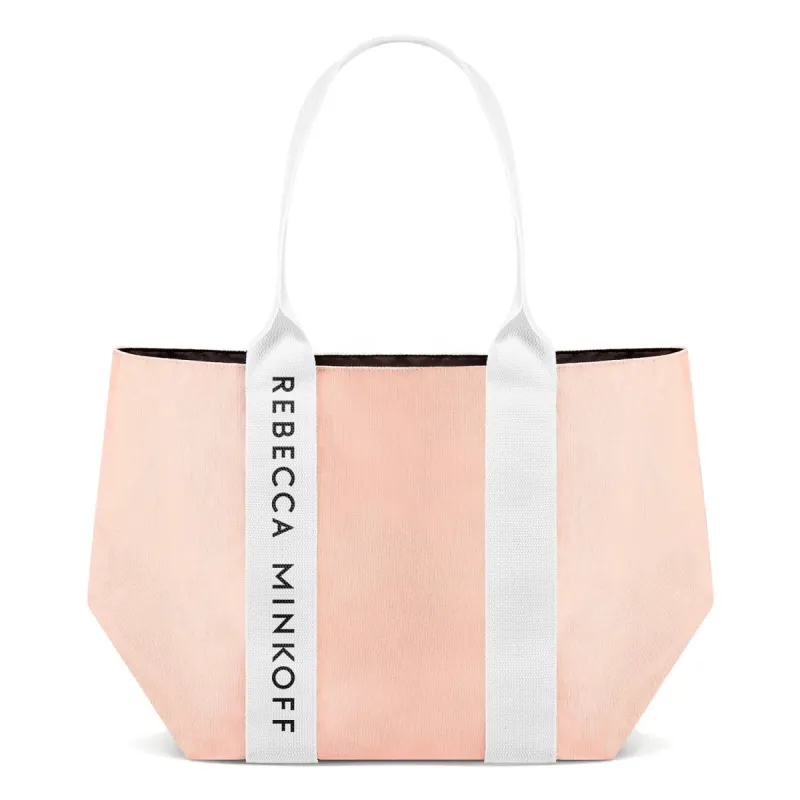 Receive a large pink Tote with any Large Spray purchase from the Rebecca Minkoff Fragrance Collection sold by Lord & Taylor