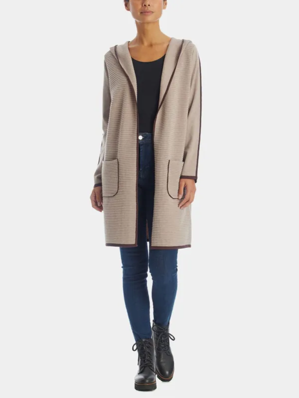 Contrast Open Cardigan sold by Lord & Taylor