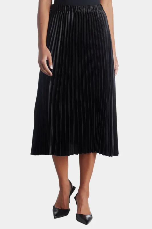 Pull On Pleated Midi Skirt sold by Lord & Taylor