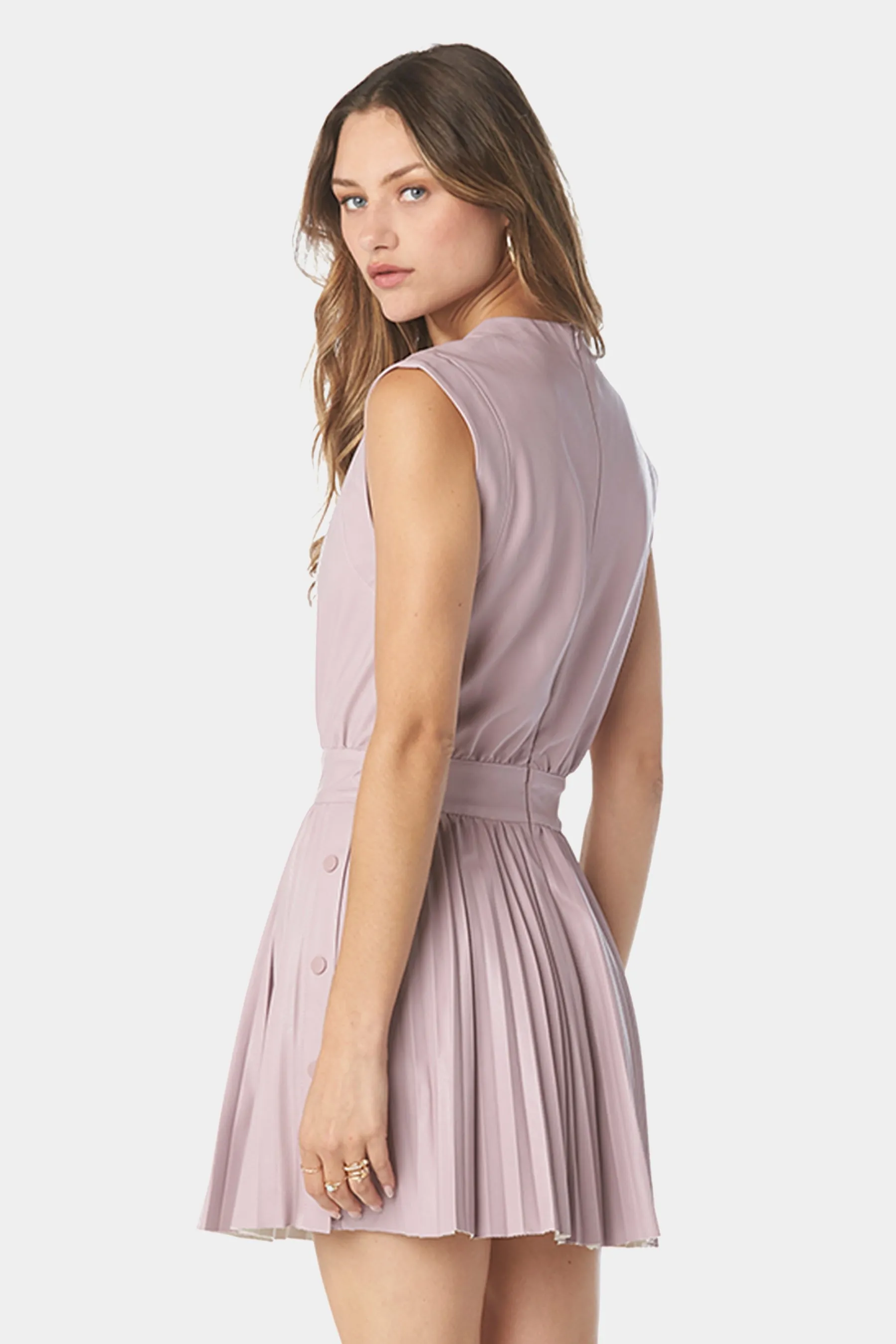 V-Neck Pleated Dress sold by Lord & Taylor product image thumbnail 2