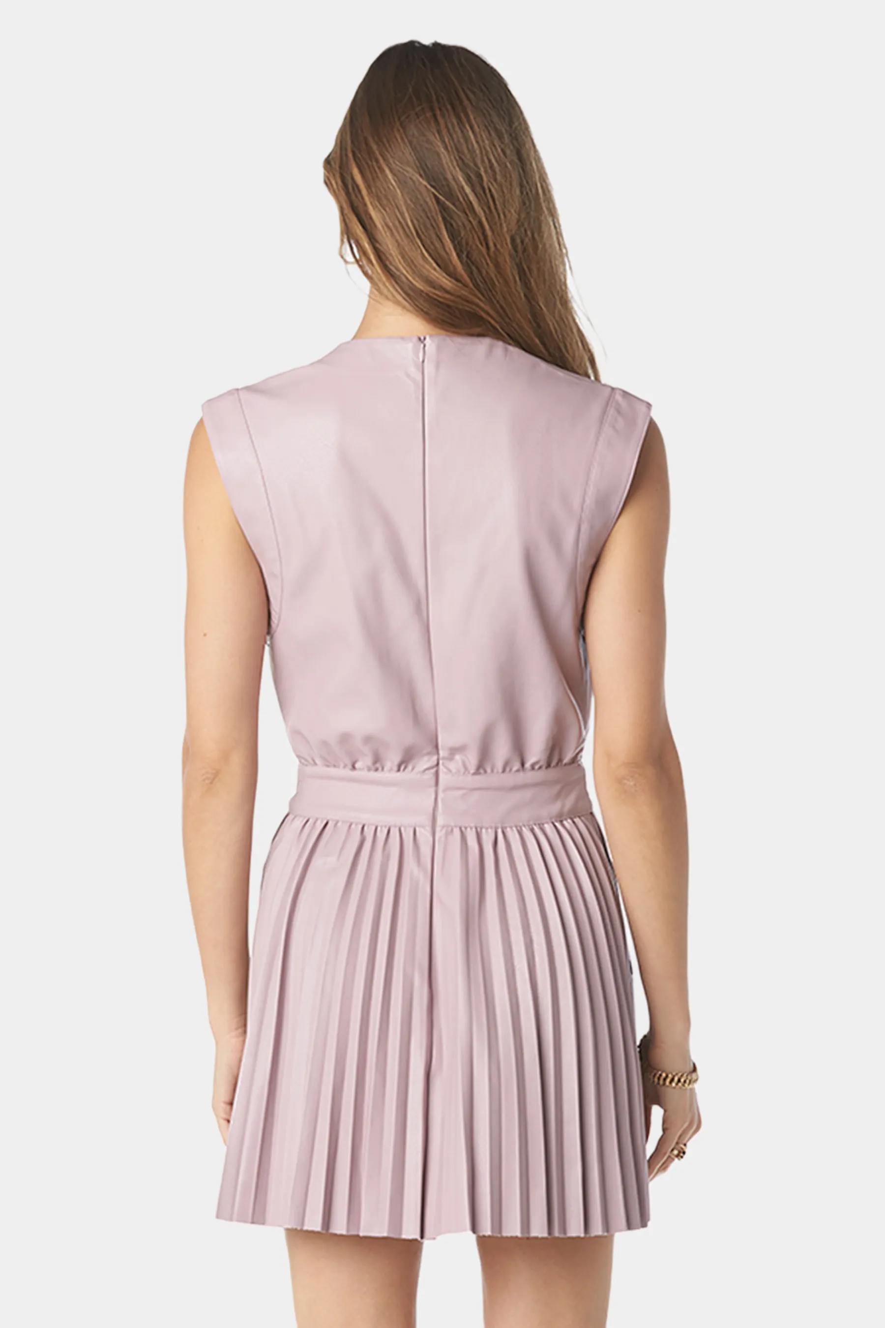V-Neck Pleated Dress sold by Lord & Taylor product image thumbnail 4